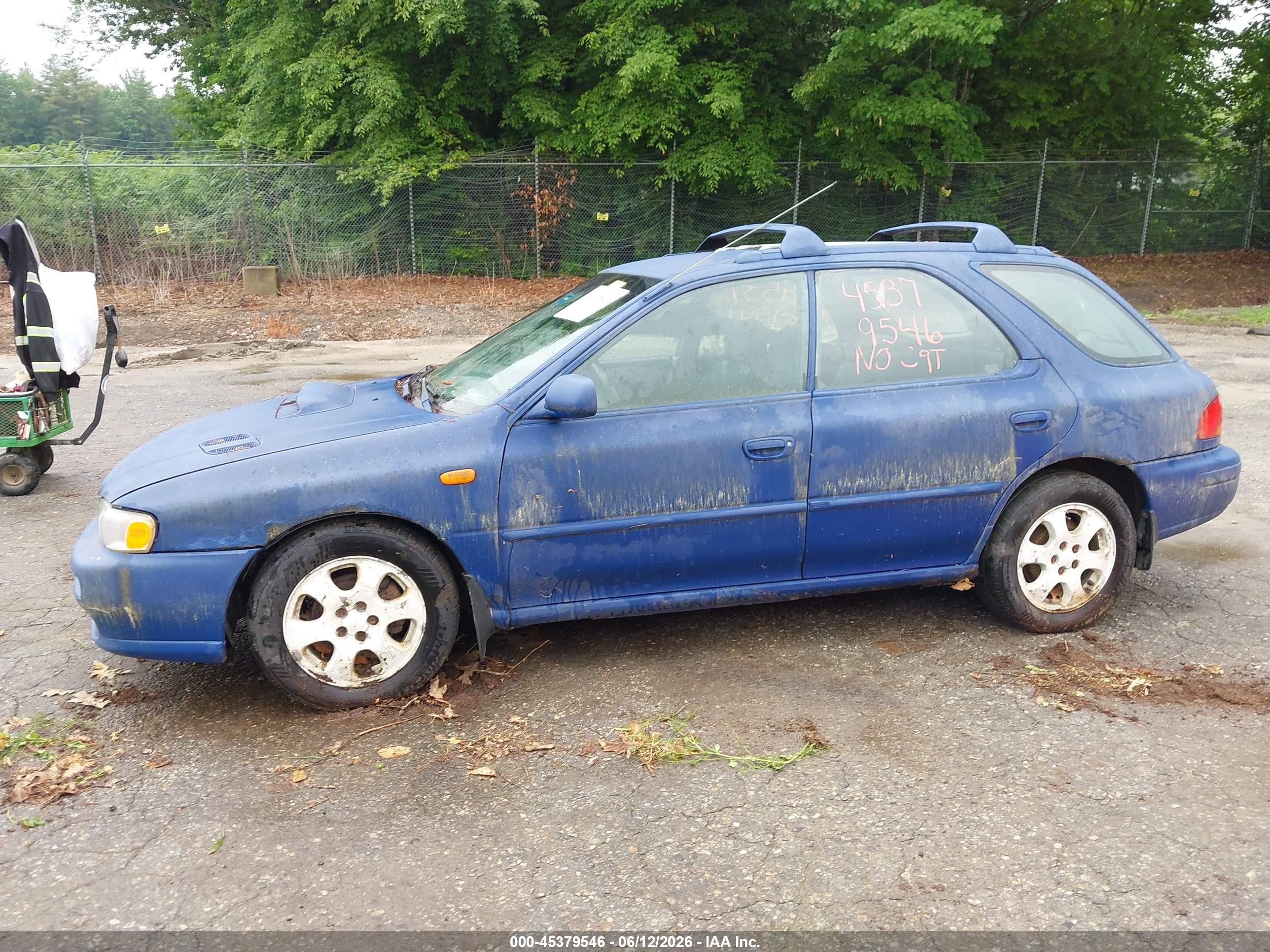 1999 Subaru Impreza Outback Sport Blue vin: JF1GF4853XH803505