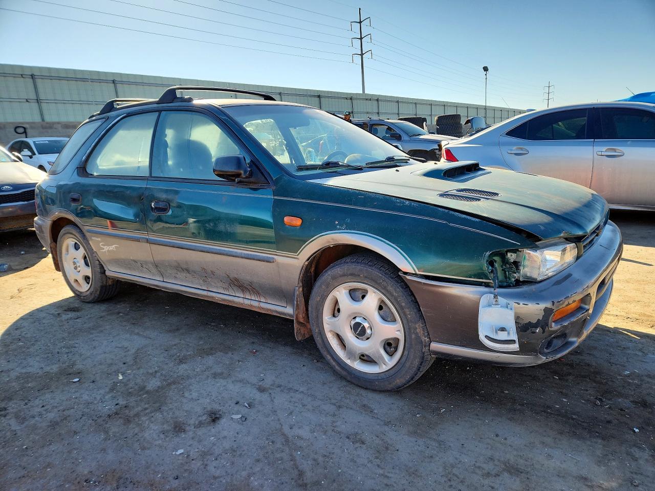 1999 Subaru Impreza Outback Sport Зеленый vin: JF1GF4853XH807781