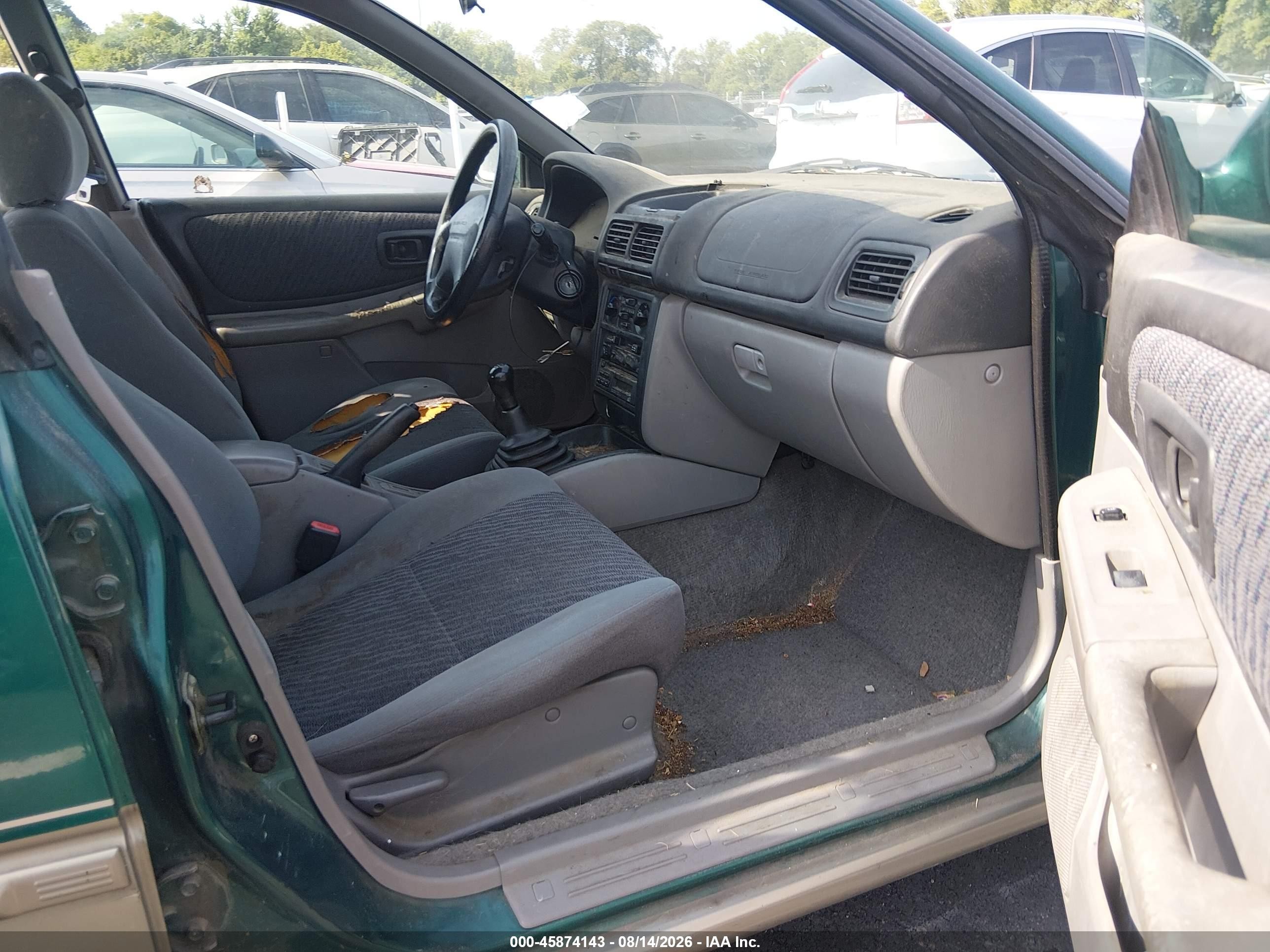 2001 Subaru Impreza Outback Sport   Green vin: JF1GF48541G802845