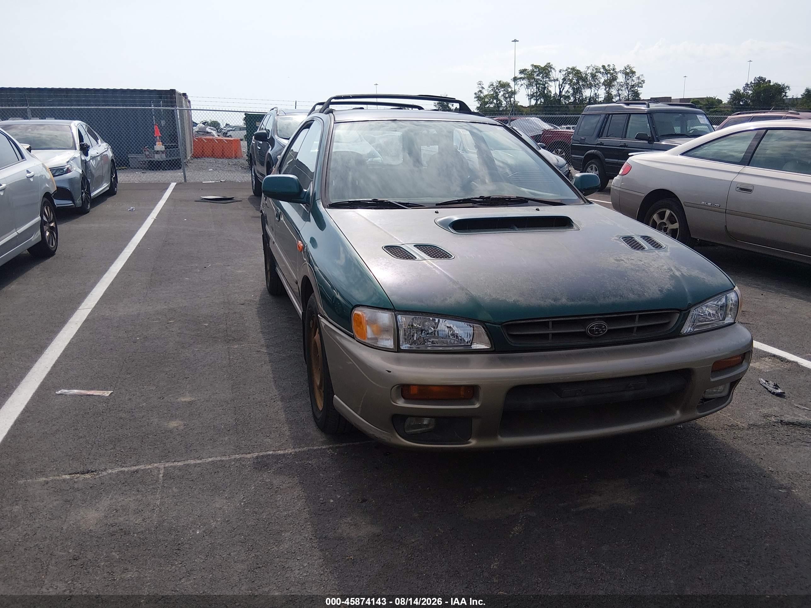 2001 Subaru Impreza Outback Sport   Green vin: JF1GF48541G802845