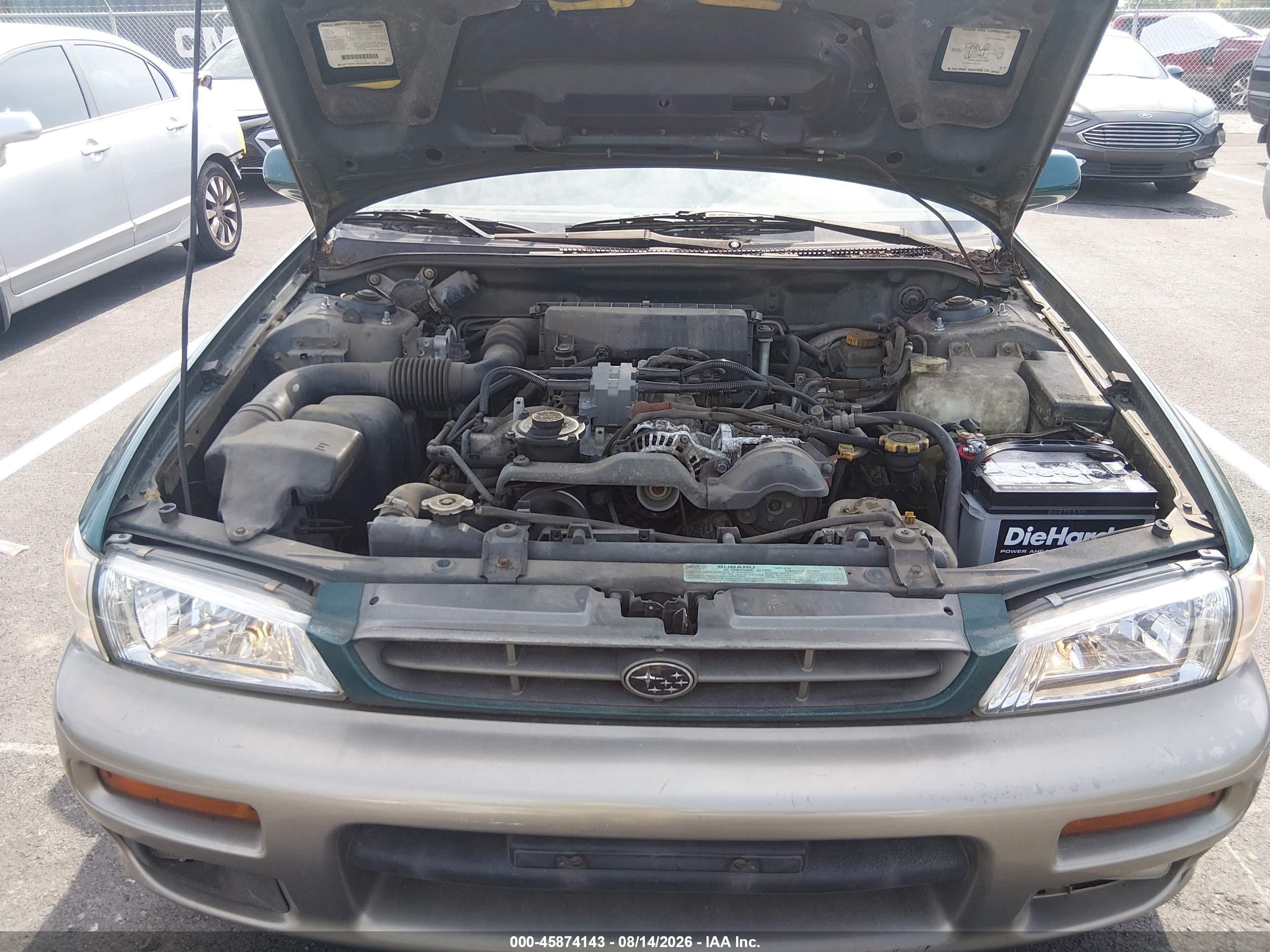 2001 Subaru Impreza Outback Sport   Green vin: JF1GF48541G802845