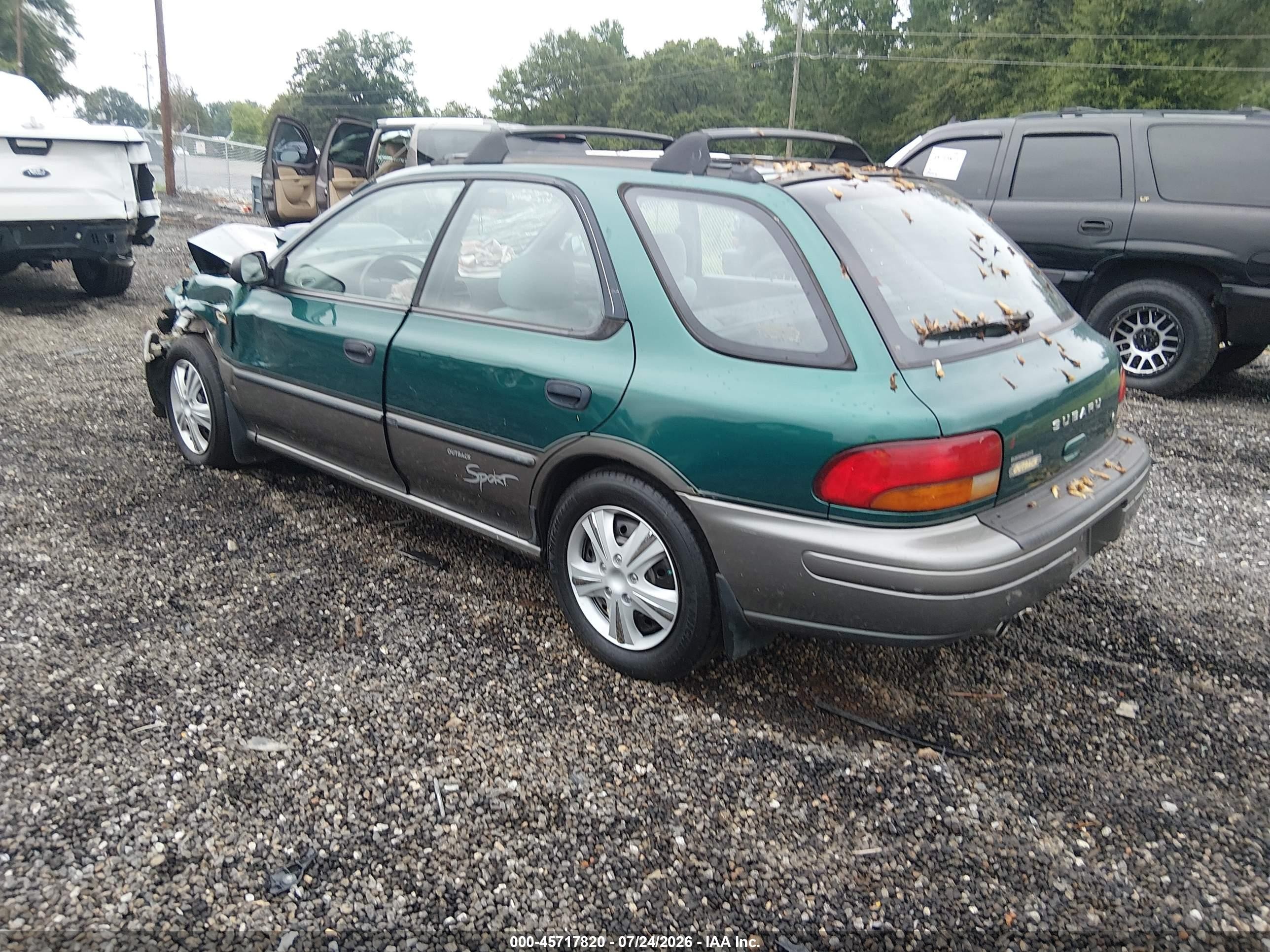 1997 Subaru Impreza Outback Sport Green vin: JF1GF4854VG816010
