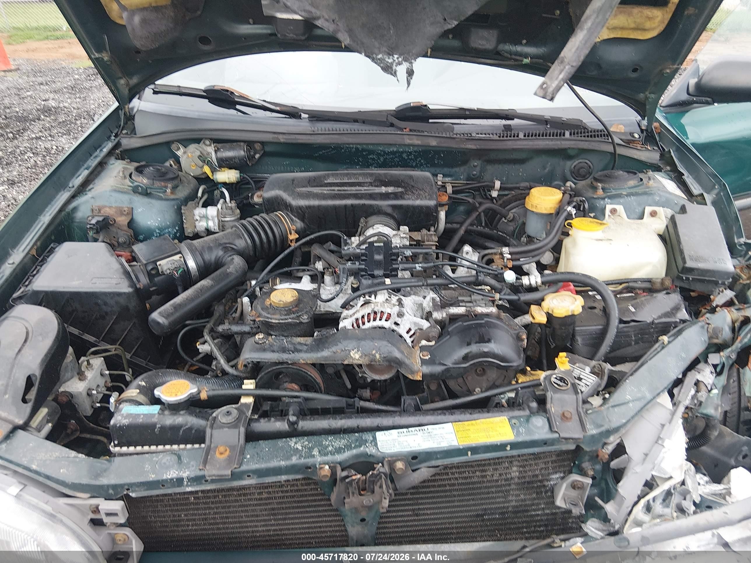 1997 Subaru Impreza Outback Sport Green vin: JF1GF4854VG816010
