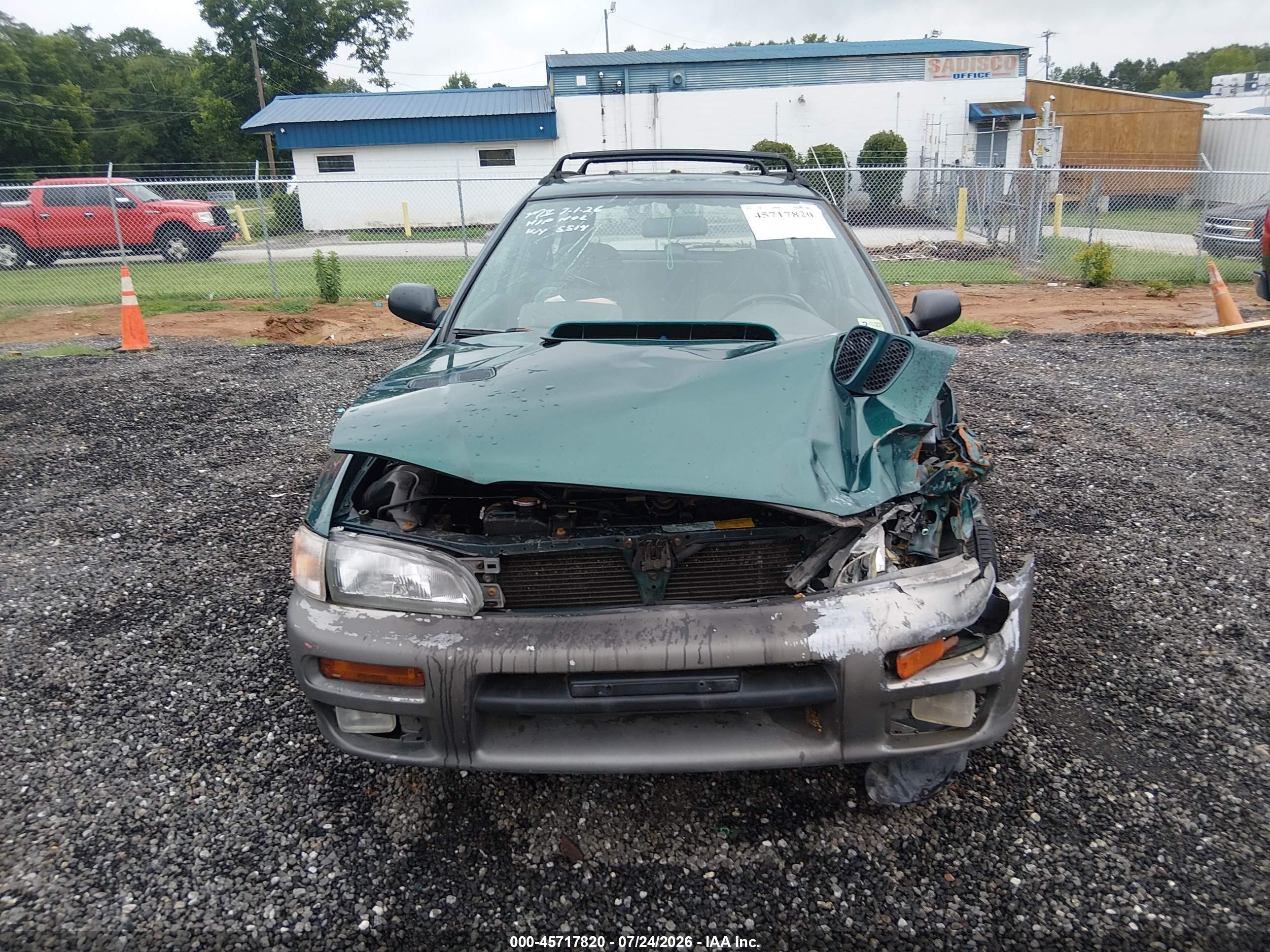 1997 Subaru Impreza Outback Sport Green vin: JF1GF4854VG816010
