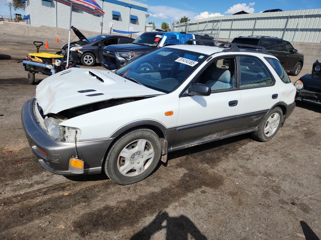 1998 Subaru Impreza Outback White vin: JF1GF4854WH812664