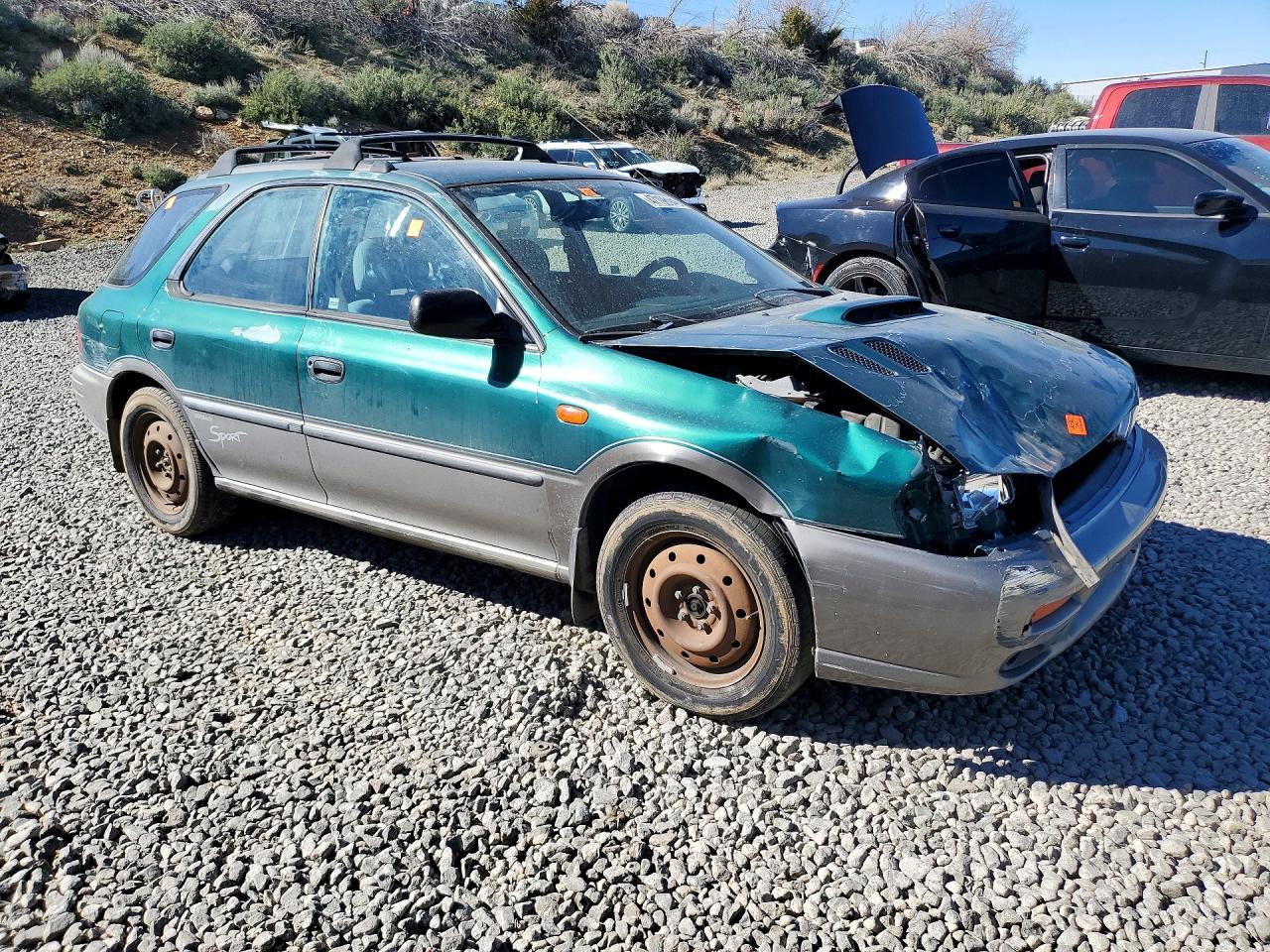 1998 Subaru Impreza Outback Green vin: JF1GF4854WH814690