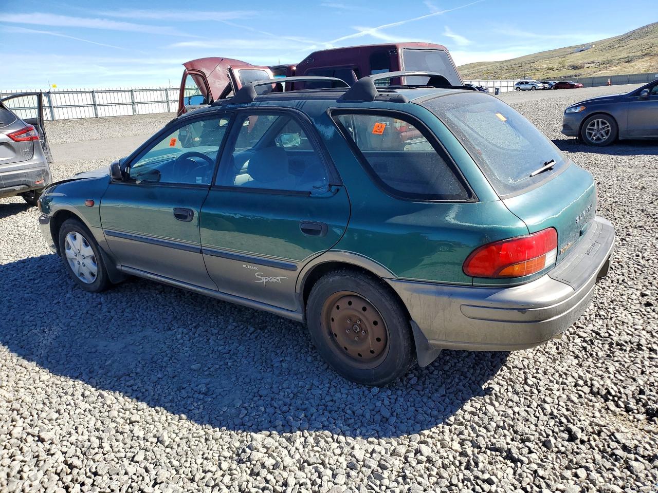 1998 Subaru Impreza Outback Green vin: JF1GF4854WH814690