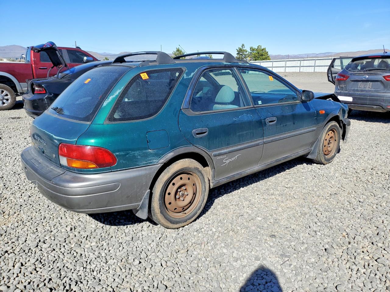 1998 Subaru Impreza Outback Green vin: JF1GF4854WH814690