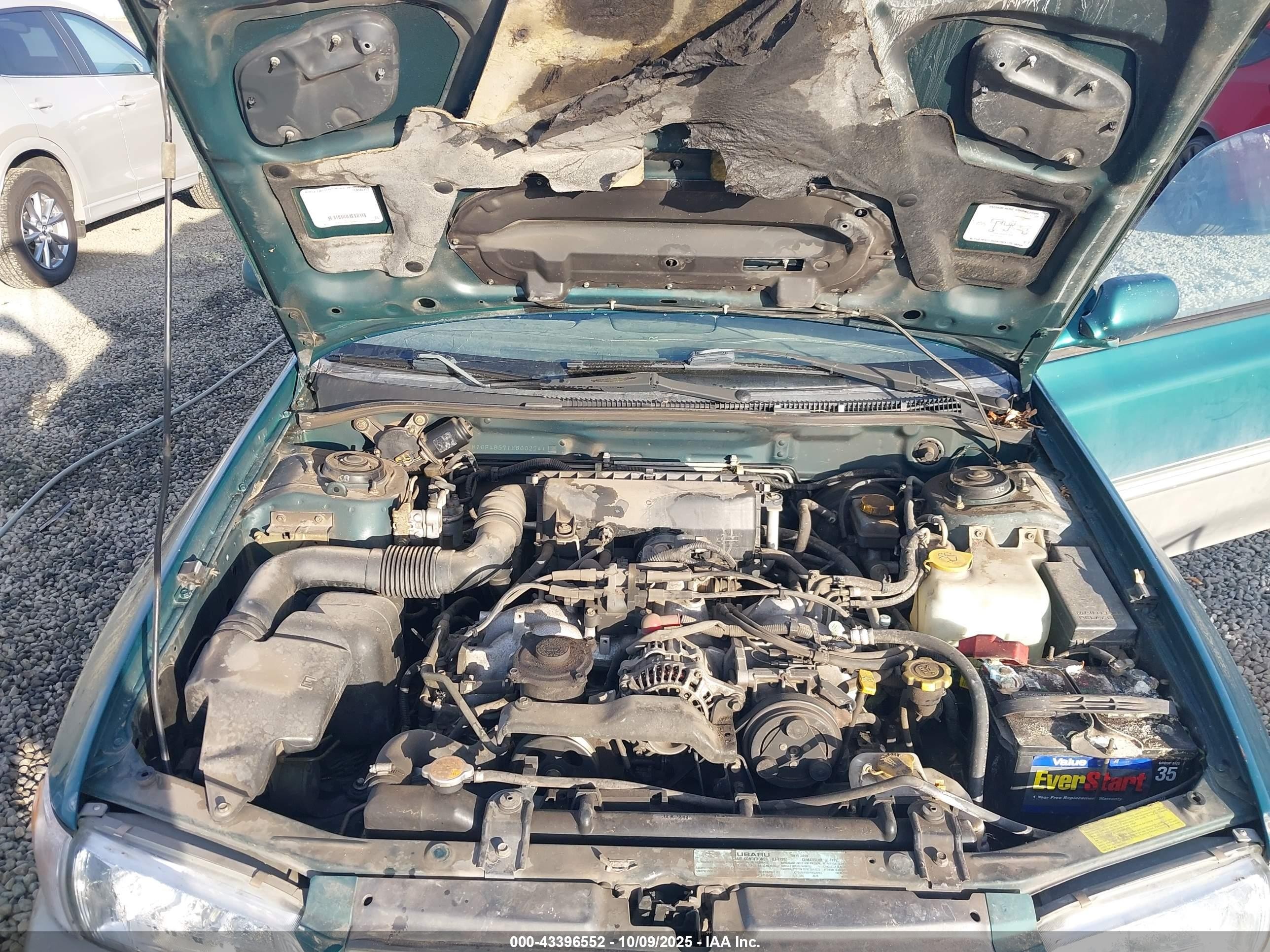 2001 Subaru Impreza Outback Sport   Green vin: JF1GF48571H800274