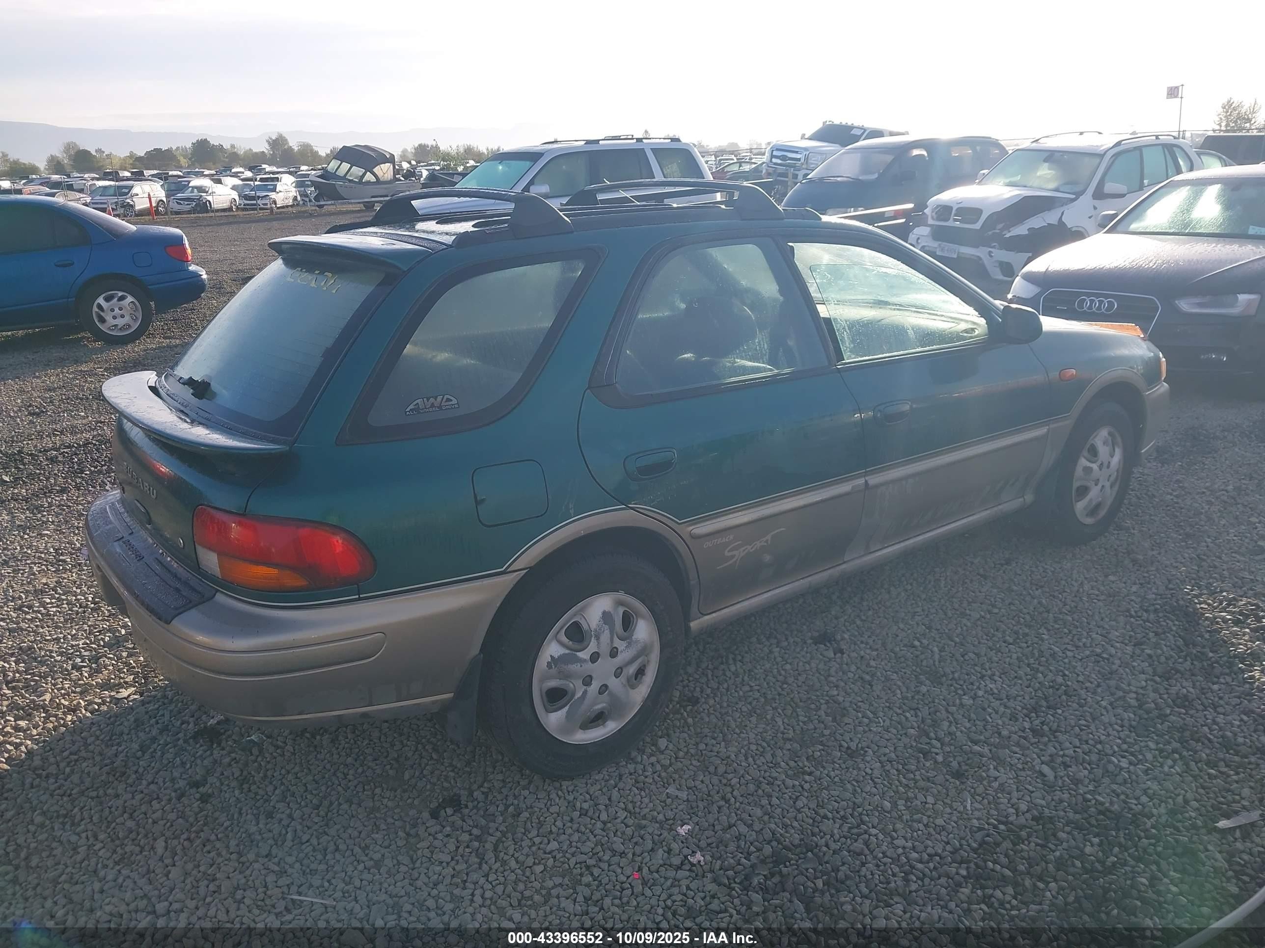 2001 Subaru Impreza Outback Sport   Green vin: JF1GF48571H800274