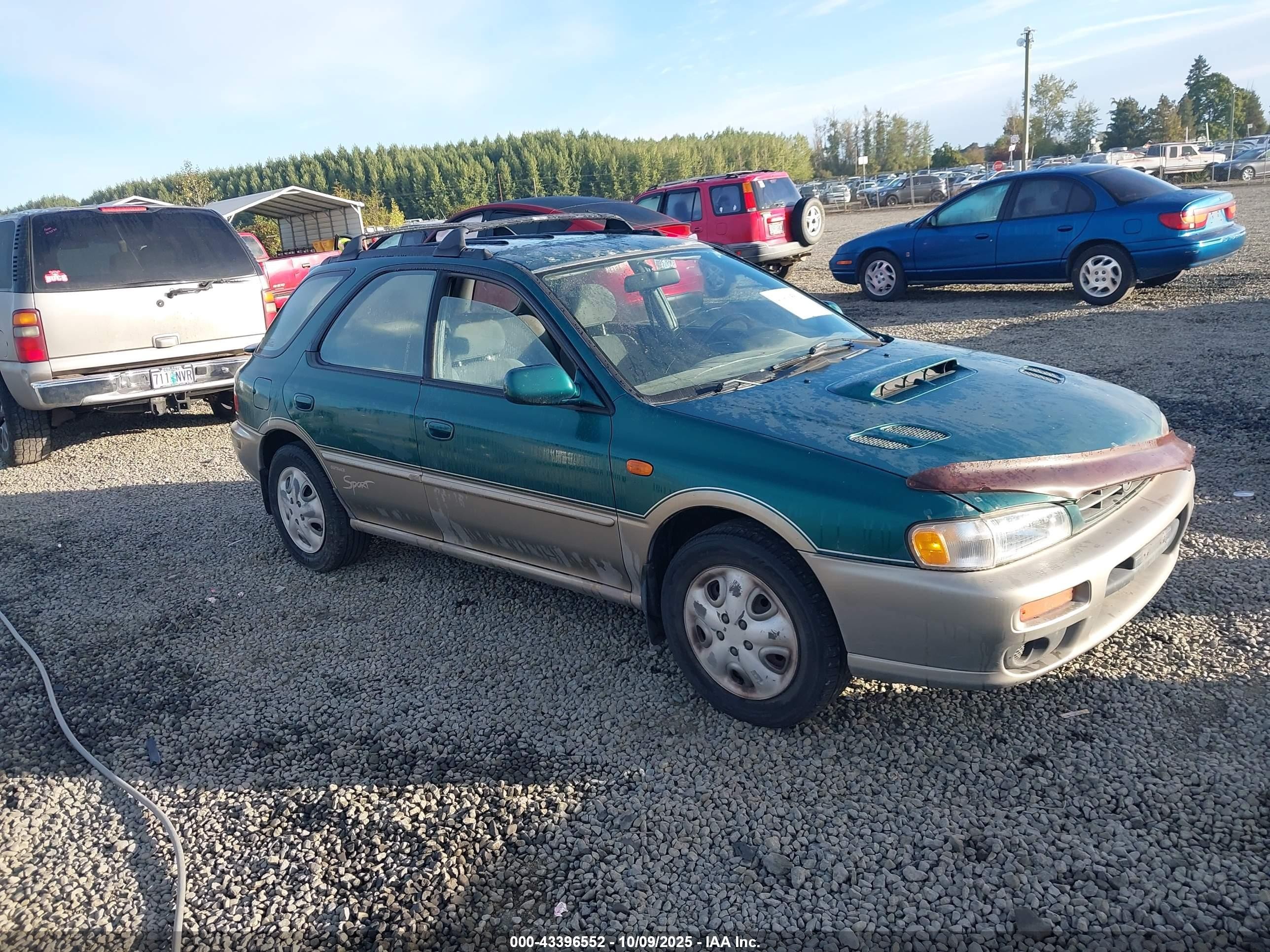 2001 Subaru Impreza Outback Sport   Green vin: JF1GF48571H800274