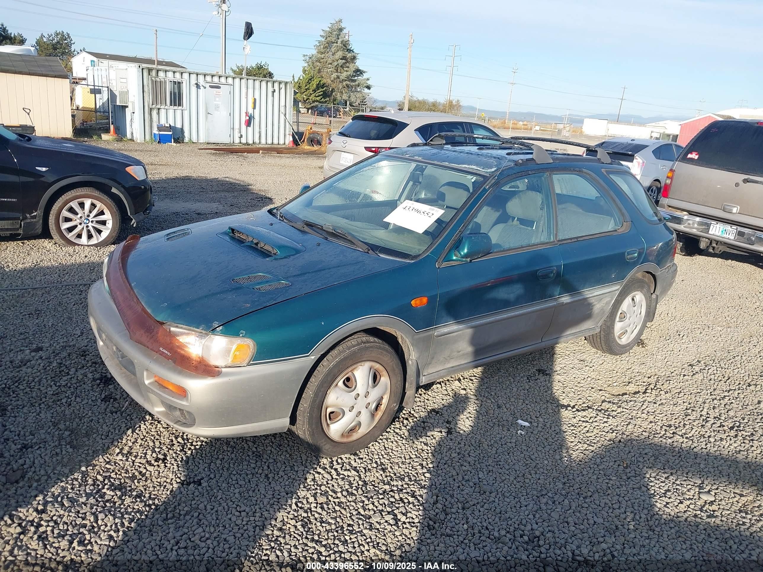 2001 Subaru Impreza Outback Sport   Green vin: JF1GF48571H800274