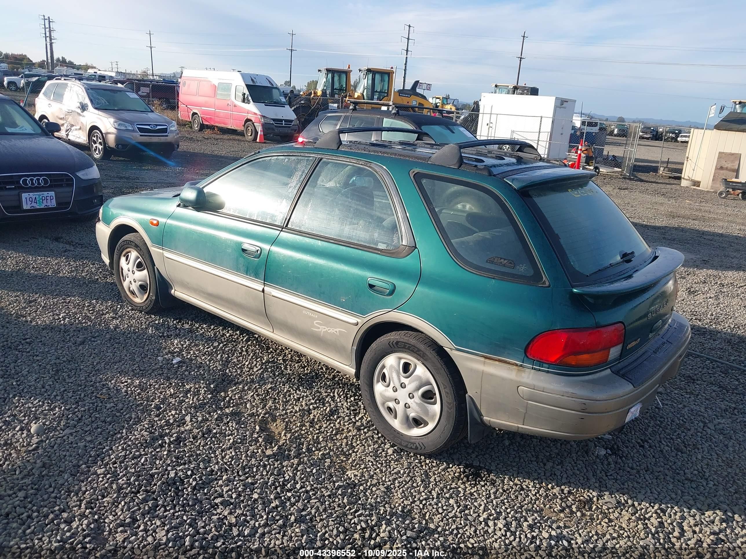 2001 Subaru Impreza Outback Sport   Green vin: JF1GF48571H800274