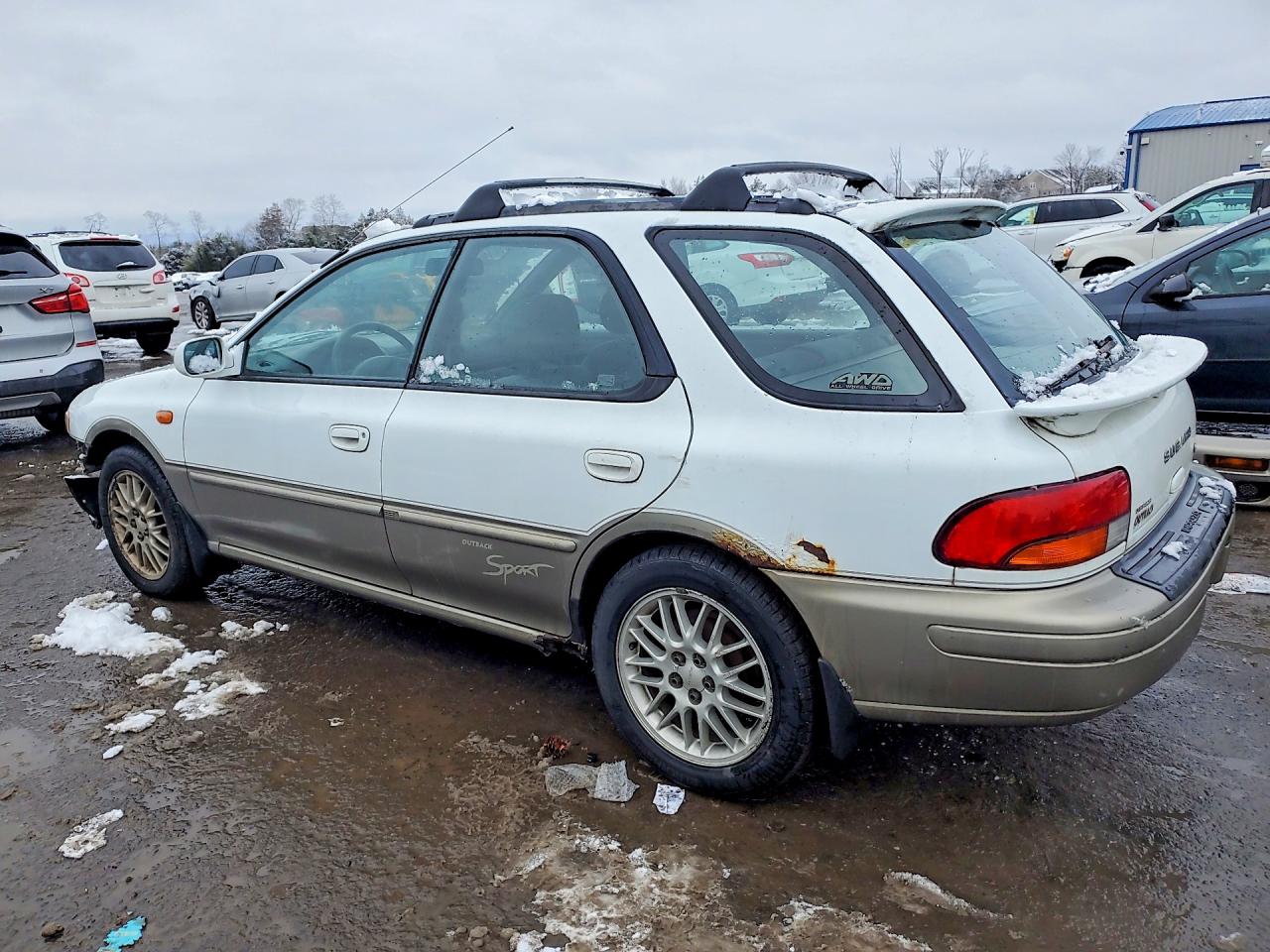 2001 Subaru Impreza Outback Sport Двухцветный vin: JF1GF48571H802042