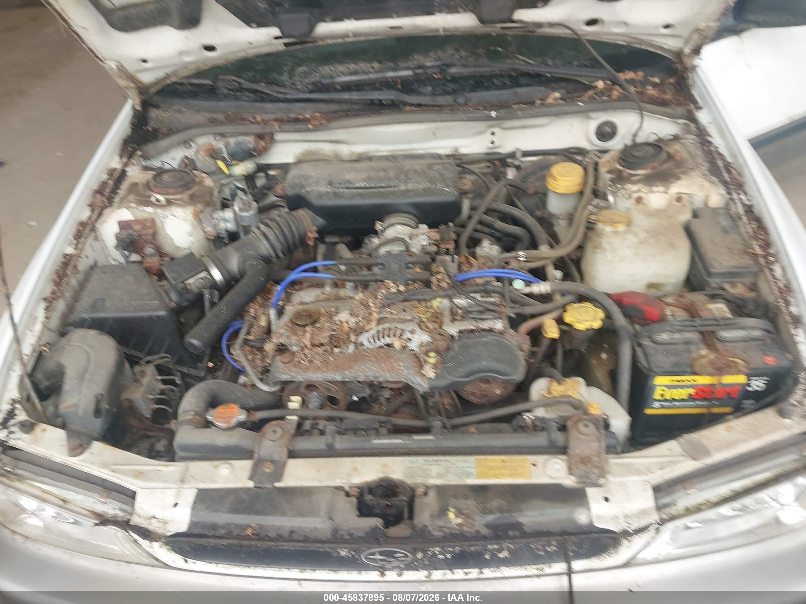 1997 Subaru Impreza Outback Sport White vin: JF1GF4857VG814770