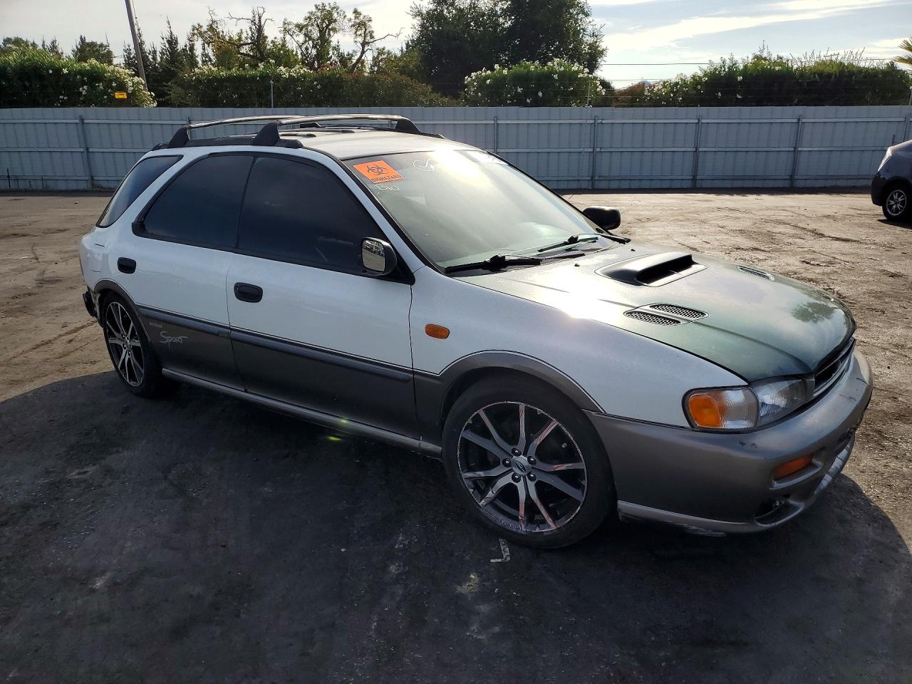 1997 Subaru Impreza Outback White vin: JF1GF4857VH810129
