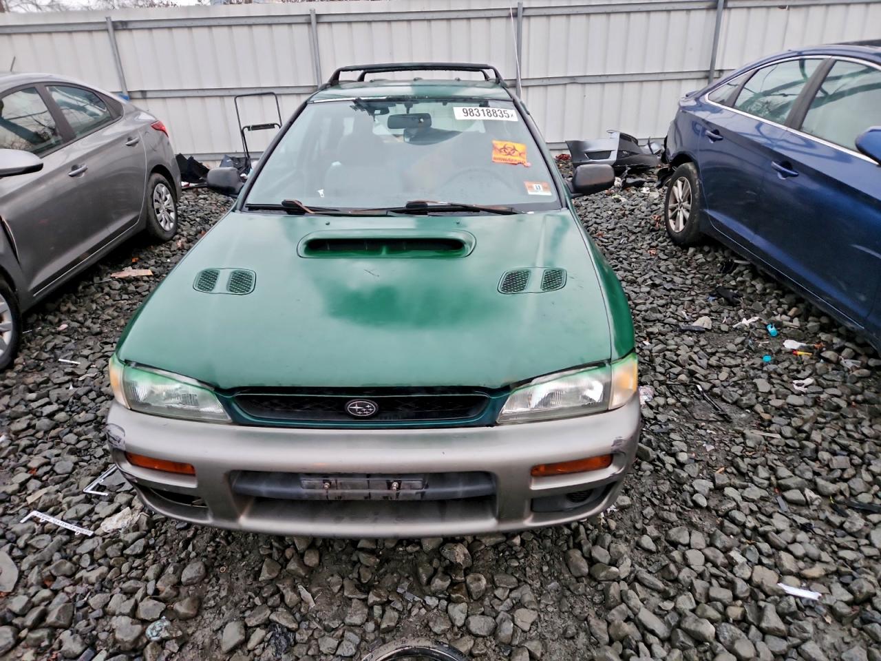 1998 Subaru Impreza Outback Green vin: JF1GF4857WH802470