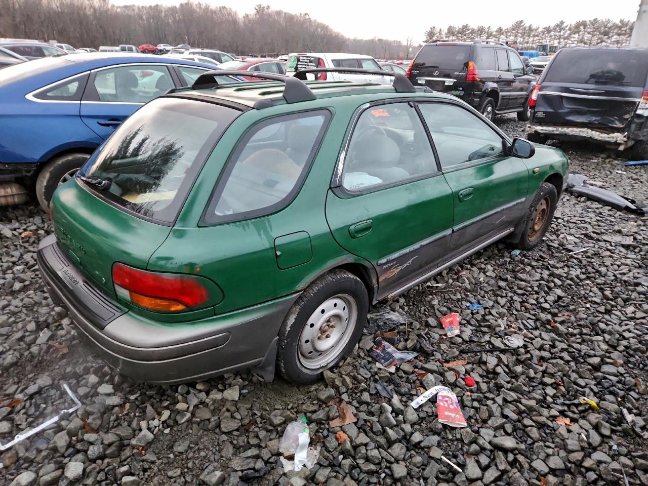1998 Subaru Impreza Outback Green vin: JF1GF4857WH802470