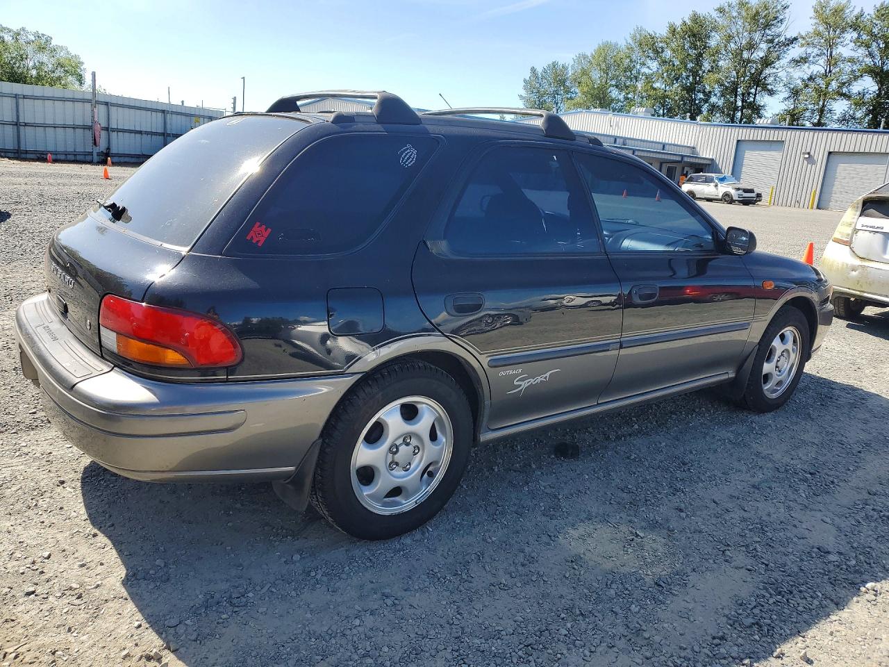 1998 Subaru Impreza Outback Black vin: JF1GF4857WH804798