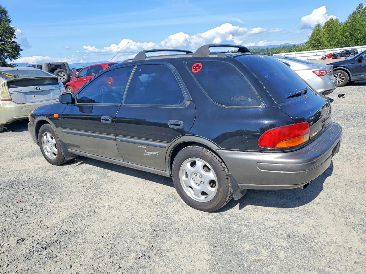 1998 Subaru Impreza Outback Black vin: JF1GF4857WH804798
