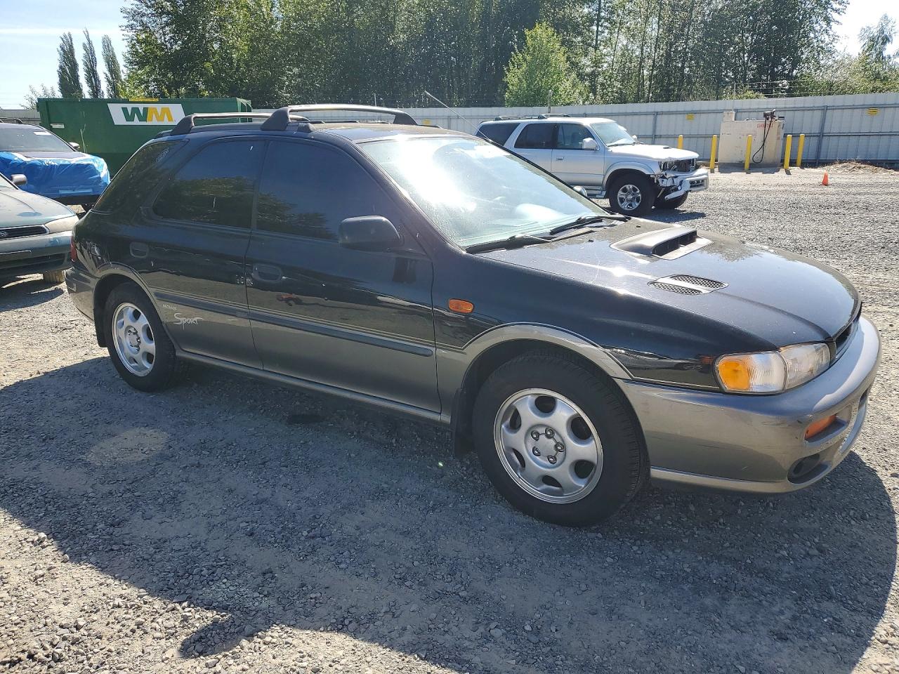 1998 Subaru Impreza Outback Black vin: JF1GF4857WH804798