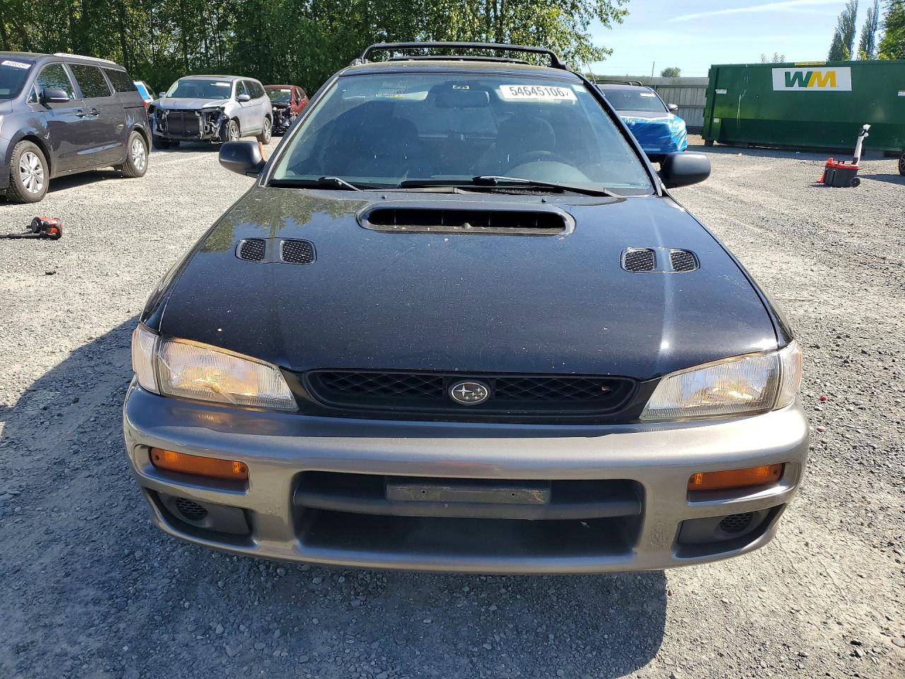 1998 Subaru Impreza Outback Black vin: JF1GF4857WH804798
