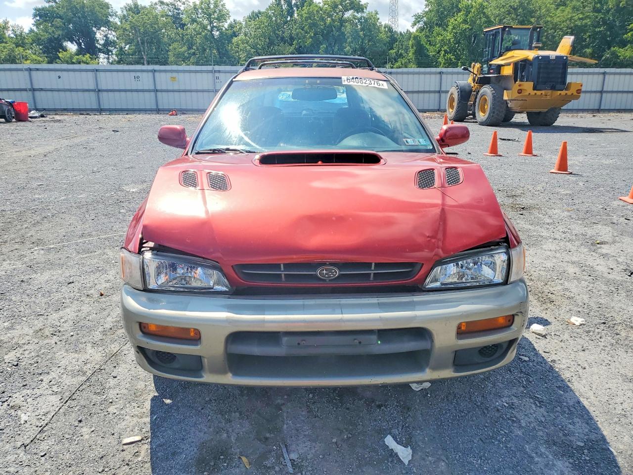 2000 Subaru Impreza Outback Sport Red vin: JF1GF4857YH807610