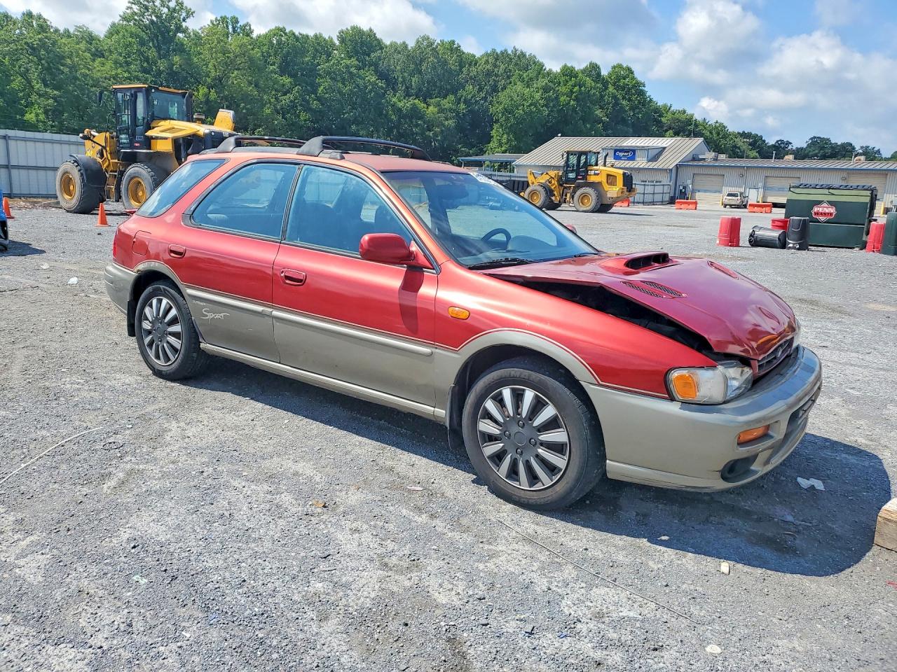 2000 Subaru Impreza Outback Sport Red vin: JF1GF4857YH807610