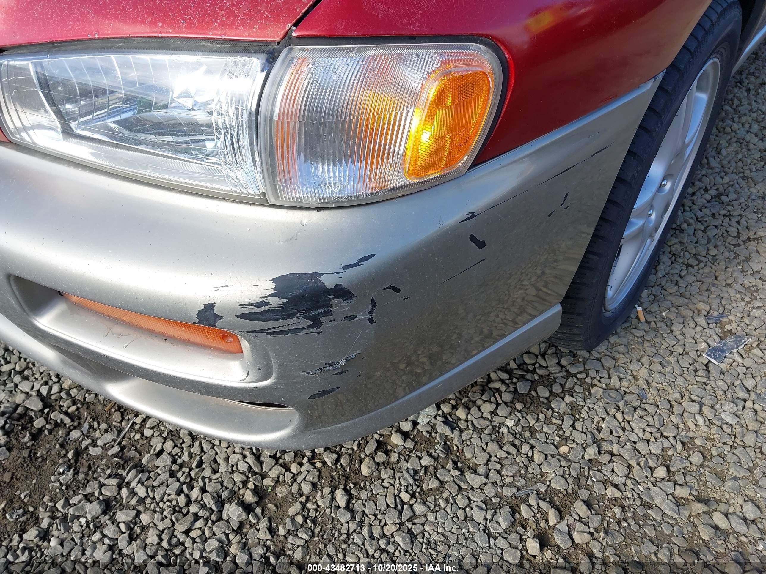 2001 Subaru Impreza Outback Sport   Red vin: JF1GF48581G800290