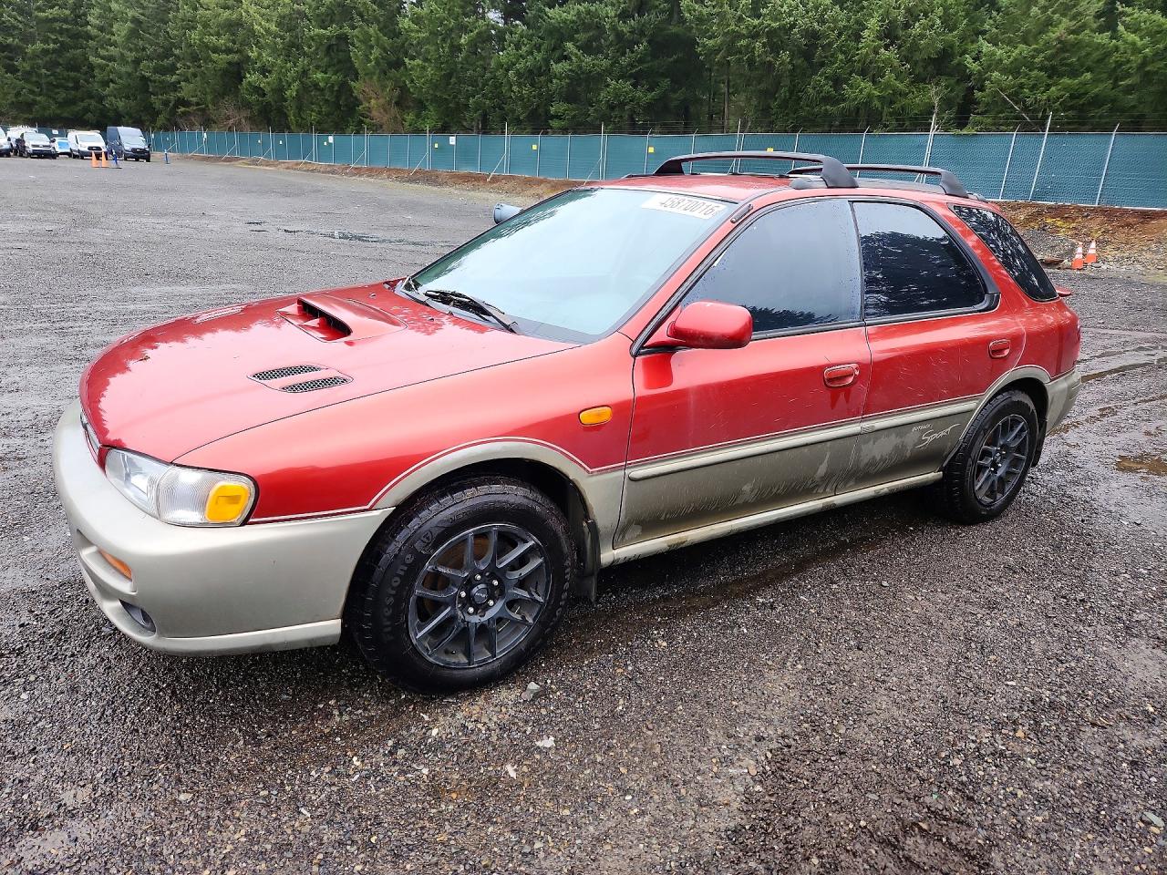 2001 Subaru Impreza Outback Sport Orange vin: JF1GF48581H802678