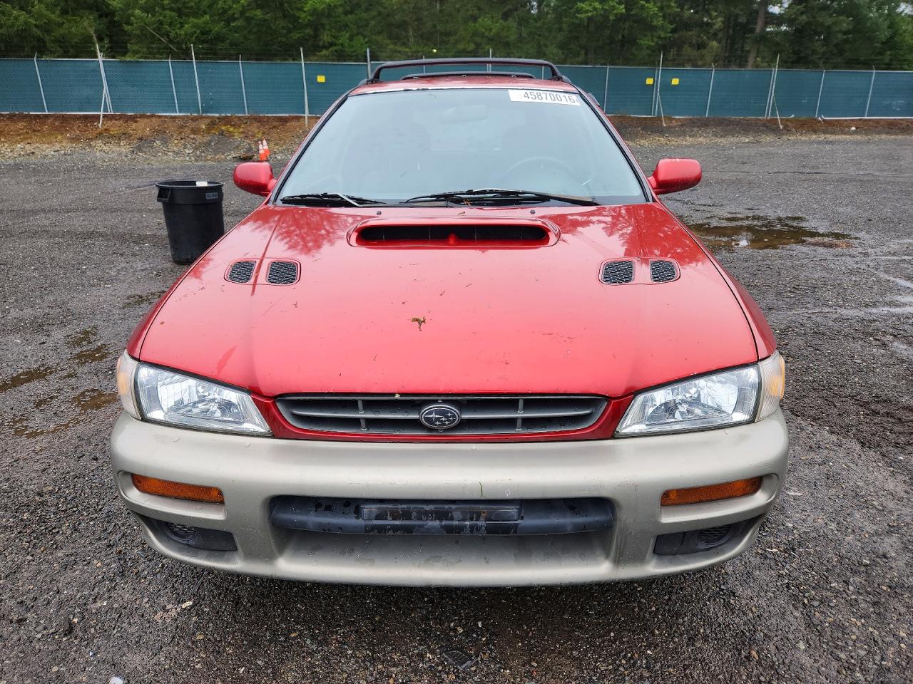 2001 Subaru Impreza Outback Sport Orange vin: JF1GF48581H802678