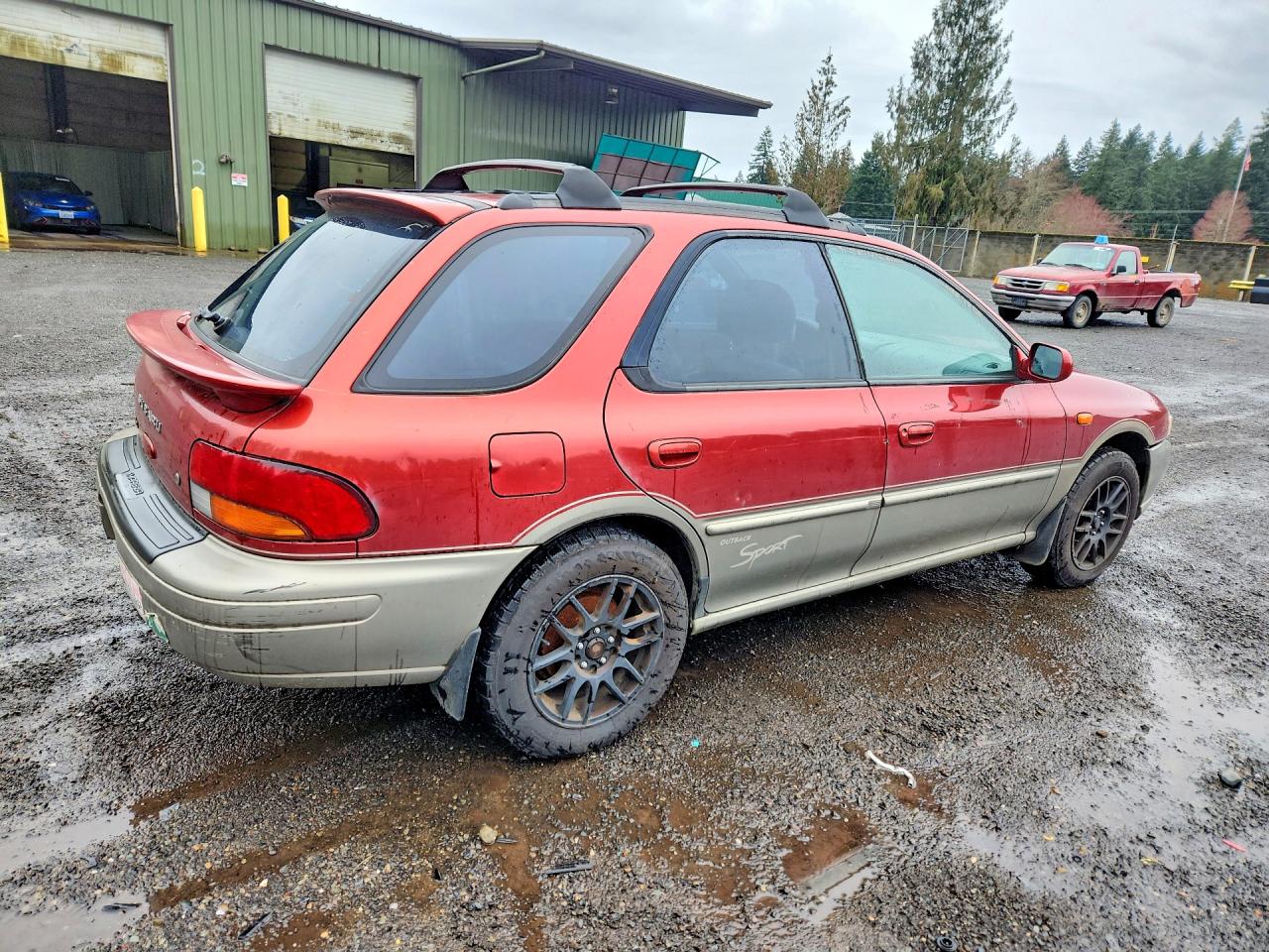 2001 Subaru Impreza Outback Sport Orange vin: JF1GF48581H802678