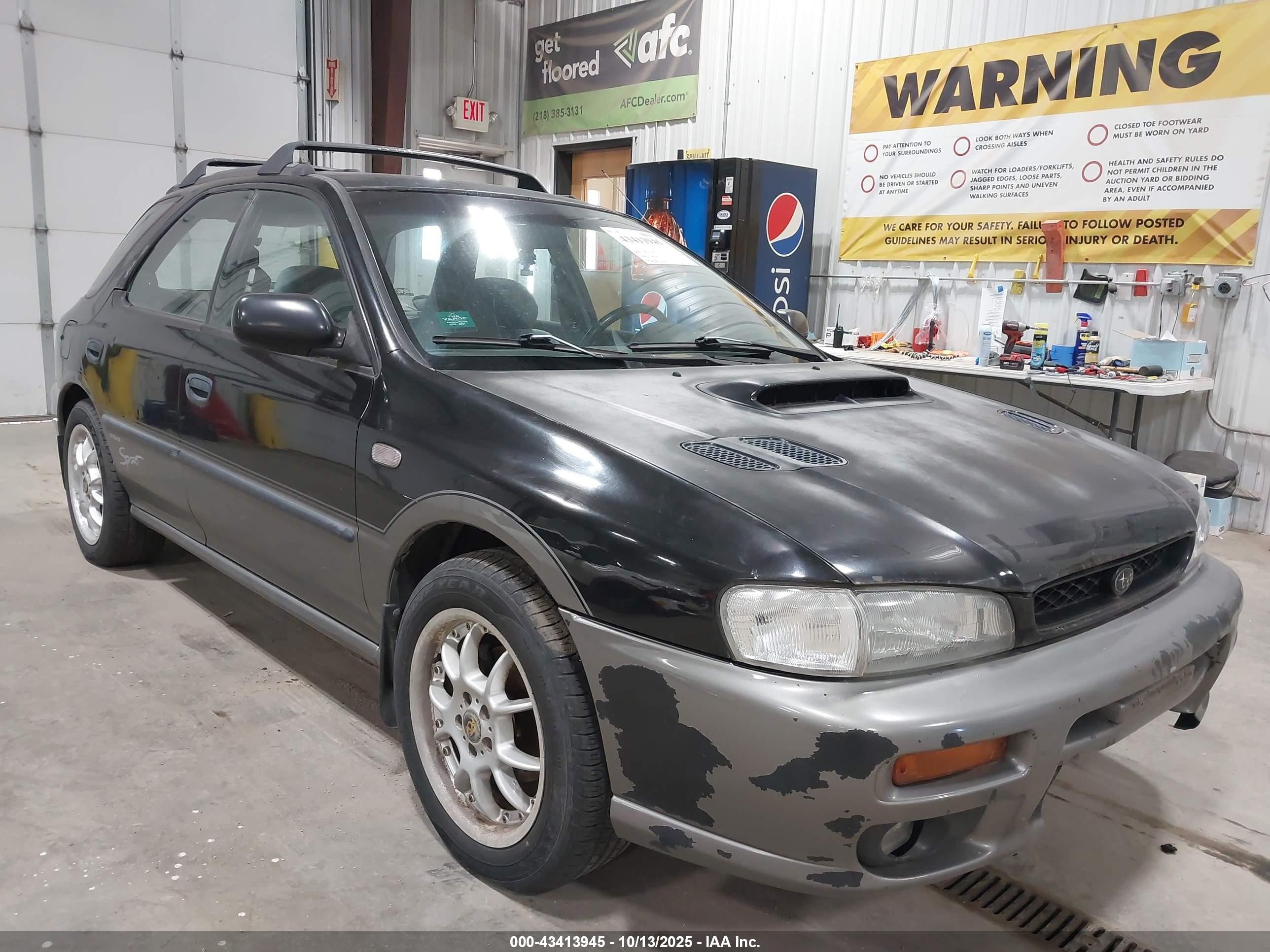 1998 Subaru Impreza Outback Sport Black vin: JF1GF4858WG814178