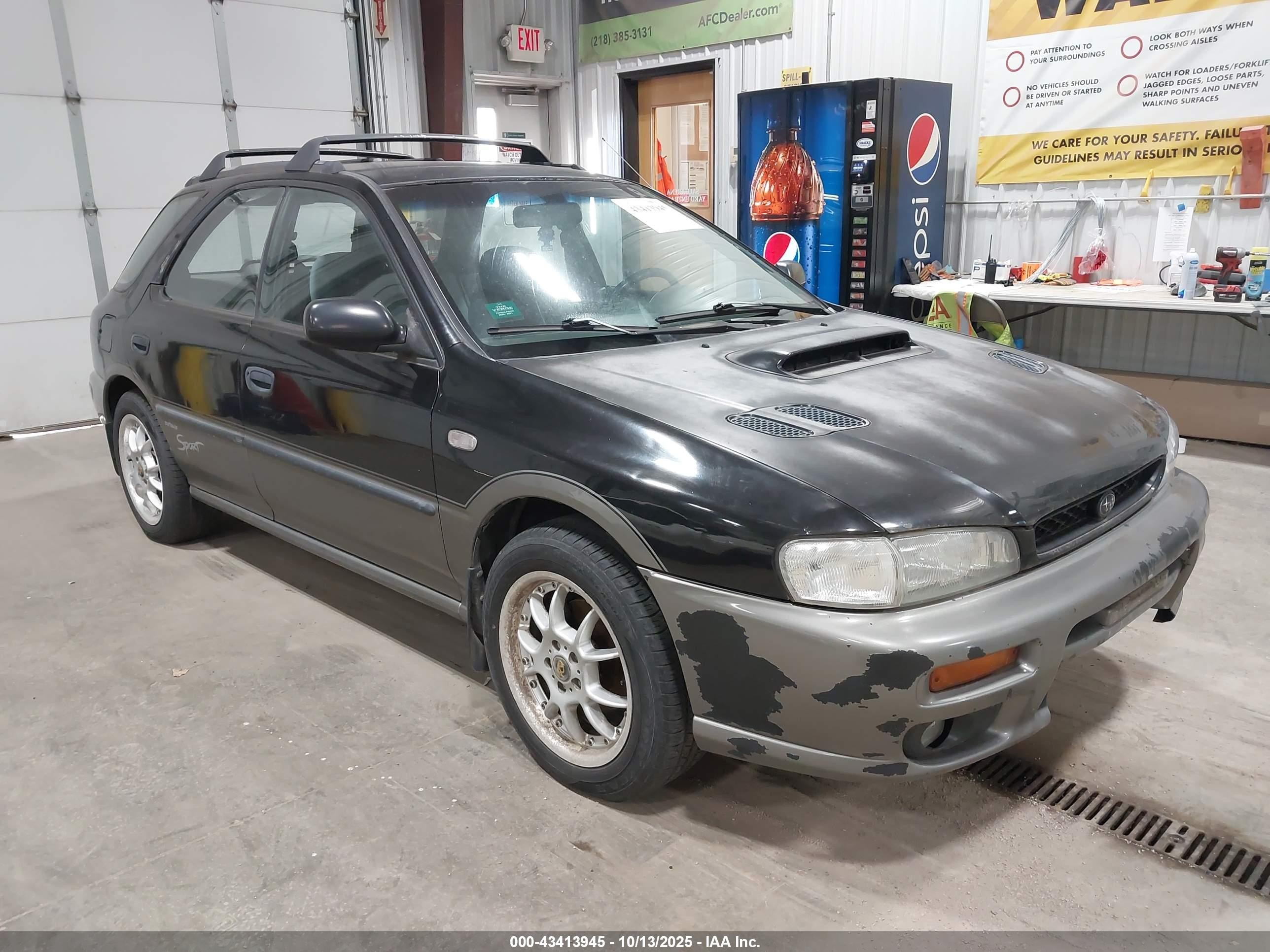 1998 Subaru Impreza Outback Sport Black vin: JF1GF4858WG814178