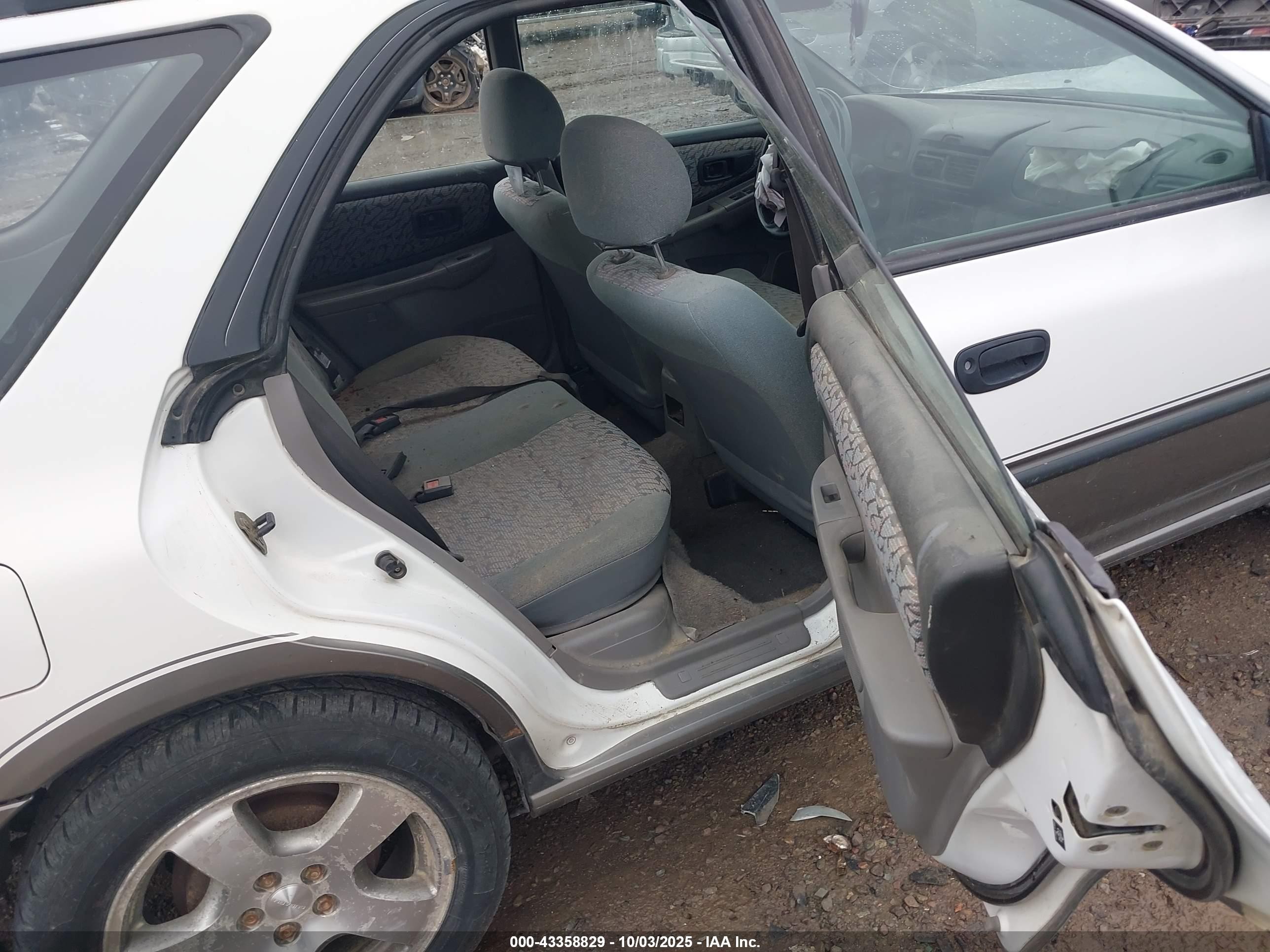 1998 Subaru Impreza Outback Sport White vin: JF1GF4858WH808245