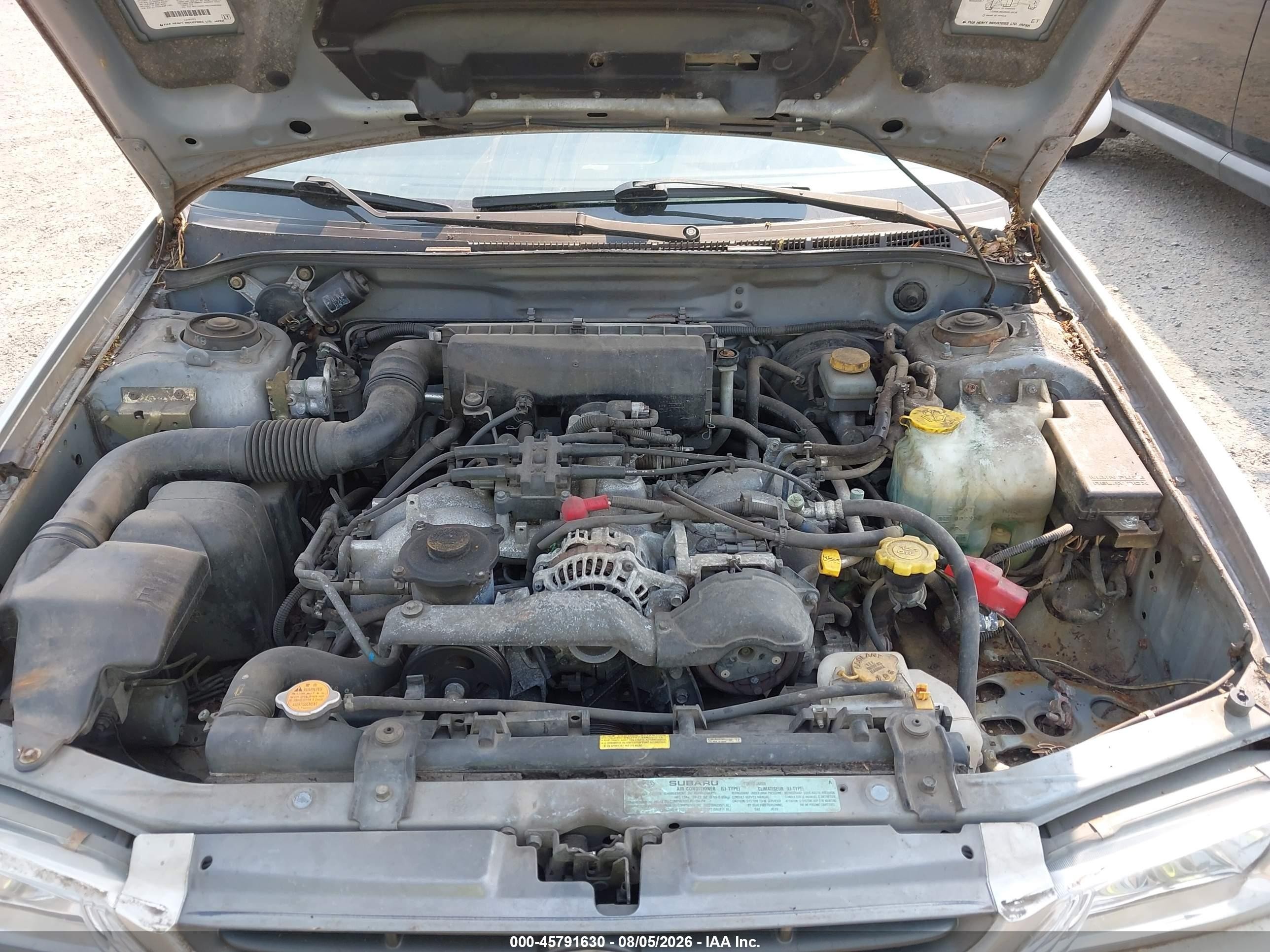 2000 Subaru Outback   Silver vin: JF1GF4858YG808044