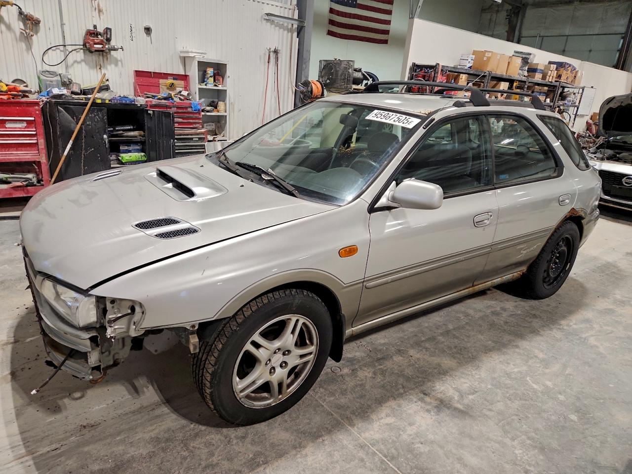 2001 Subaru Impreza Outback Sport Silver vin: JF1GF48591H804438