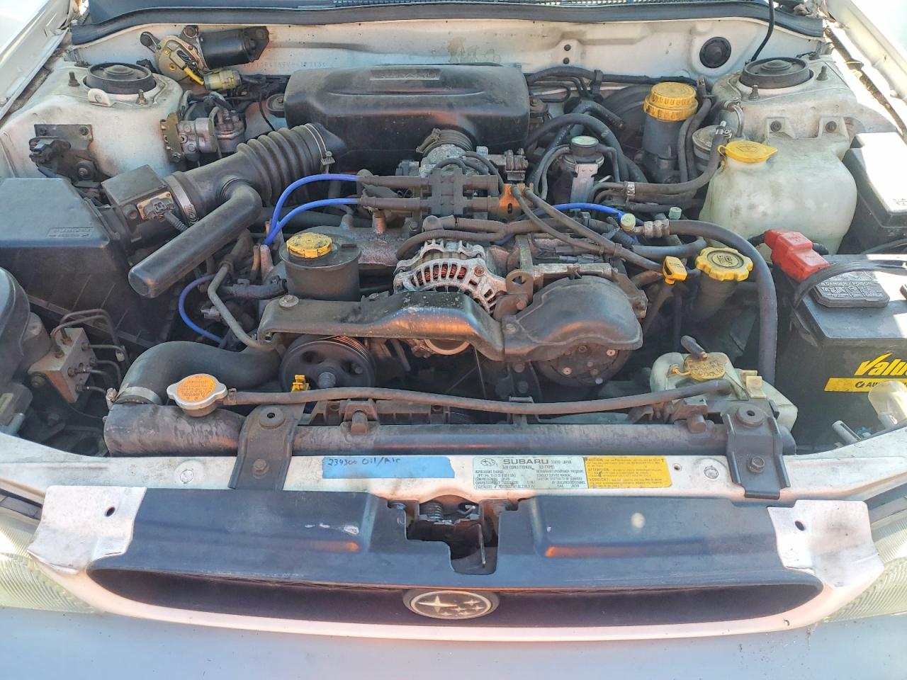 1997 Subaru Impreza Outback White vin: JF1GF4859VH813713