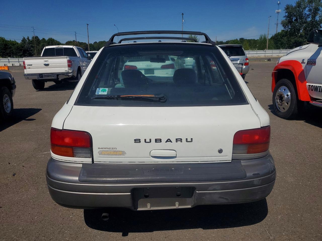 1997 Subaru Impreza Outback White vin: JF1GF4859VH813713