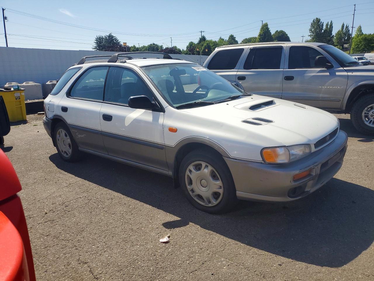 1997 Subaru Impreza Outback White vin: JF1GF4859VH813713
