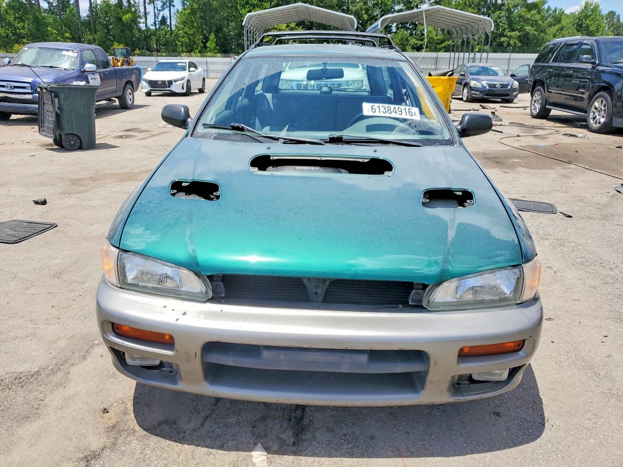 1997 Subaru Impreza Outback Green vin: JF1GF4859VH816322