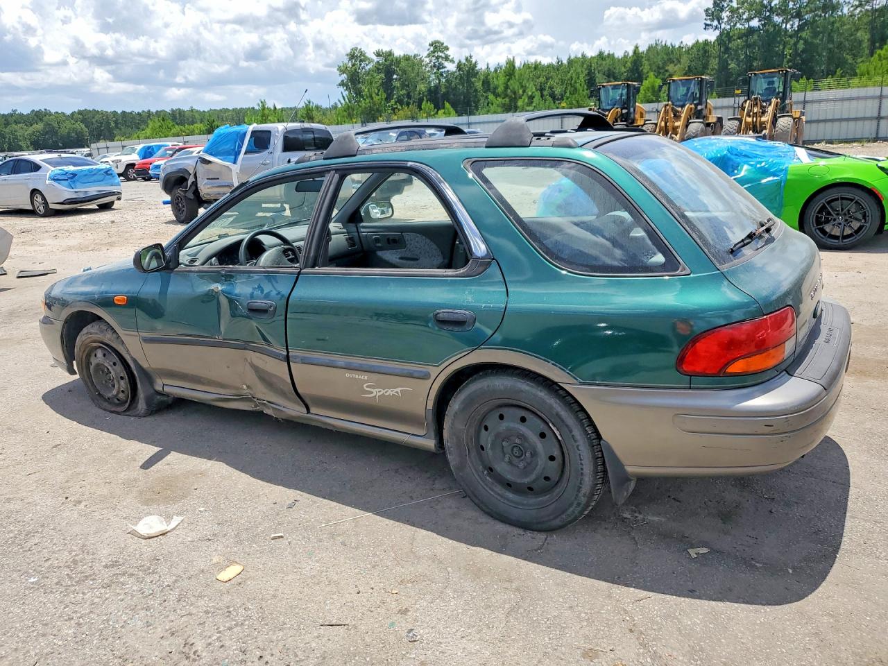 1997 Subaru Impreza Outback Green vin: JF1GF4859VH816322
