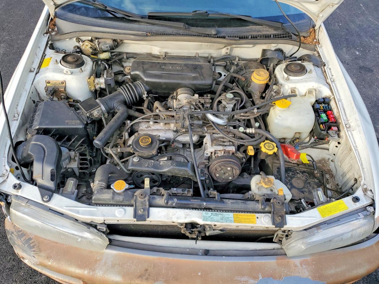 1997 Subaru Impreza Outback White vin: JF1GF4859VH819270