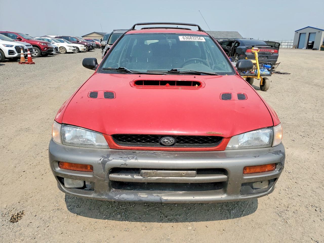 1998 Subaru Impreza Outback Red vin: JF1GF4859WG801035