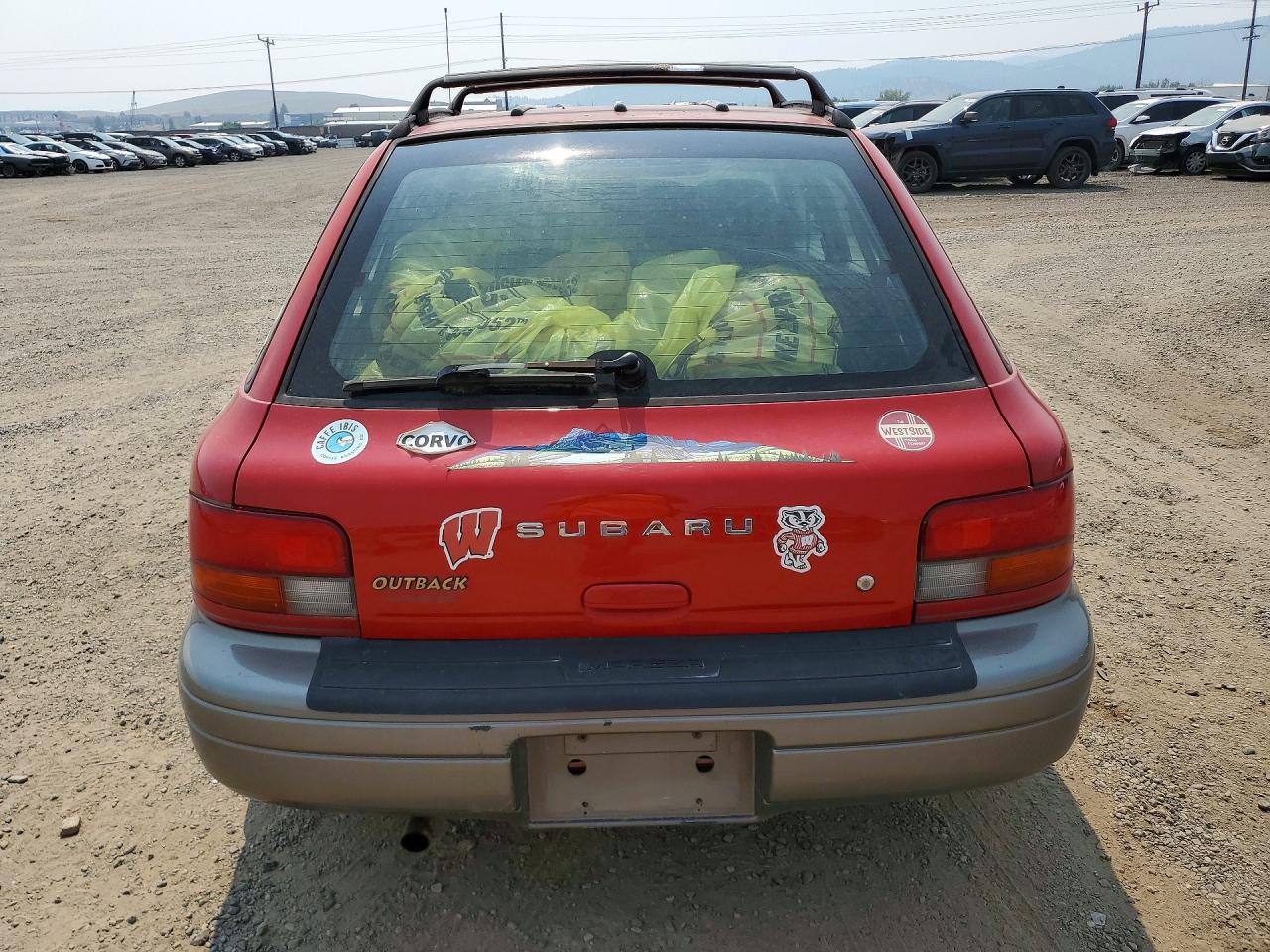 1998 Subaru Impreza Outback Red vin: JF1GF4859WG801035