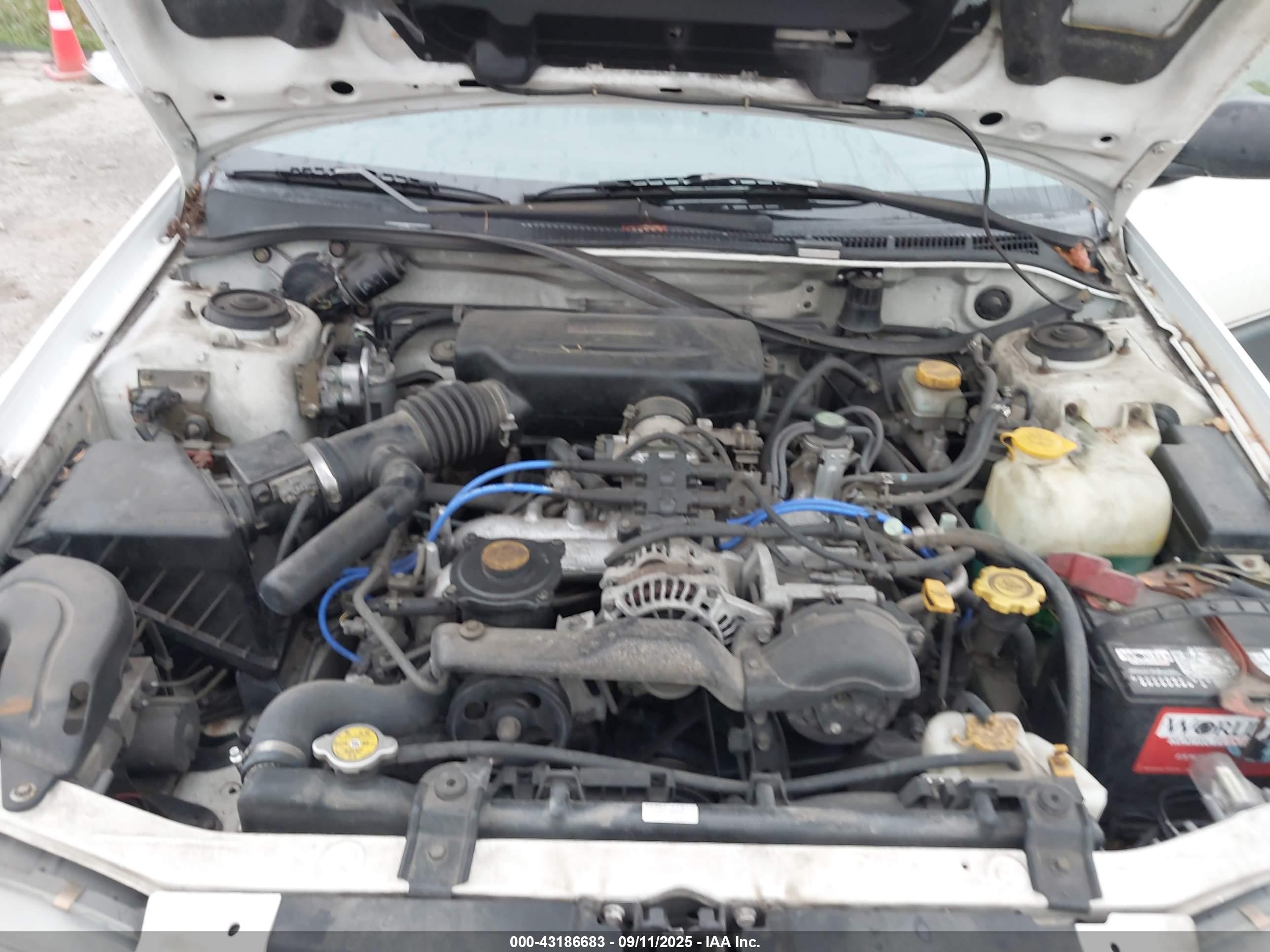 1998 Subaru Impreza Outback Sport White vin: JF1GF4859WH813597