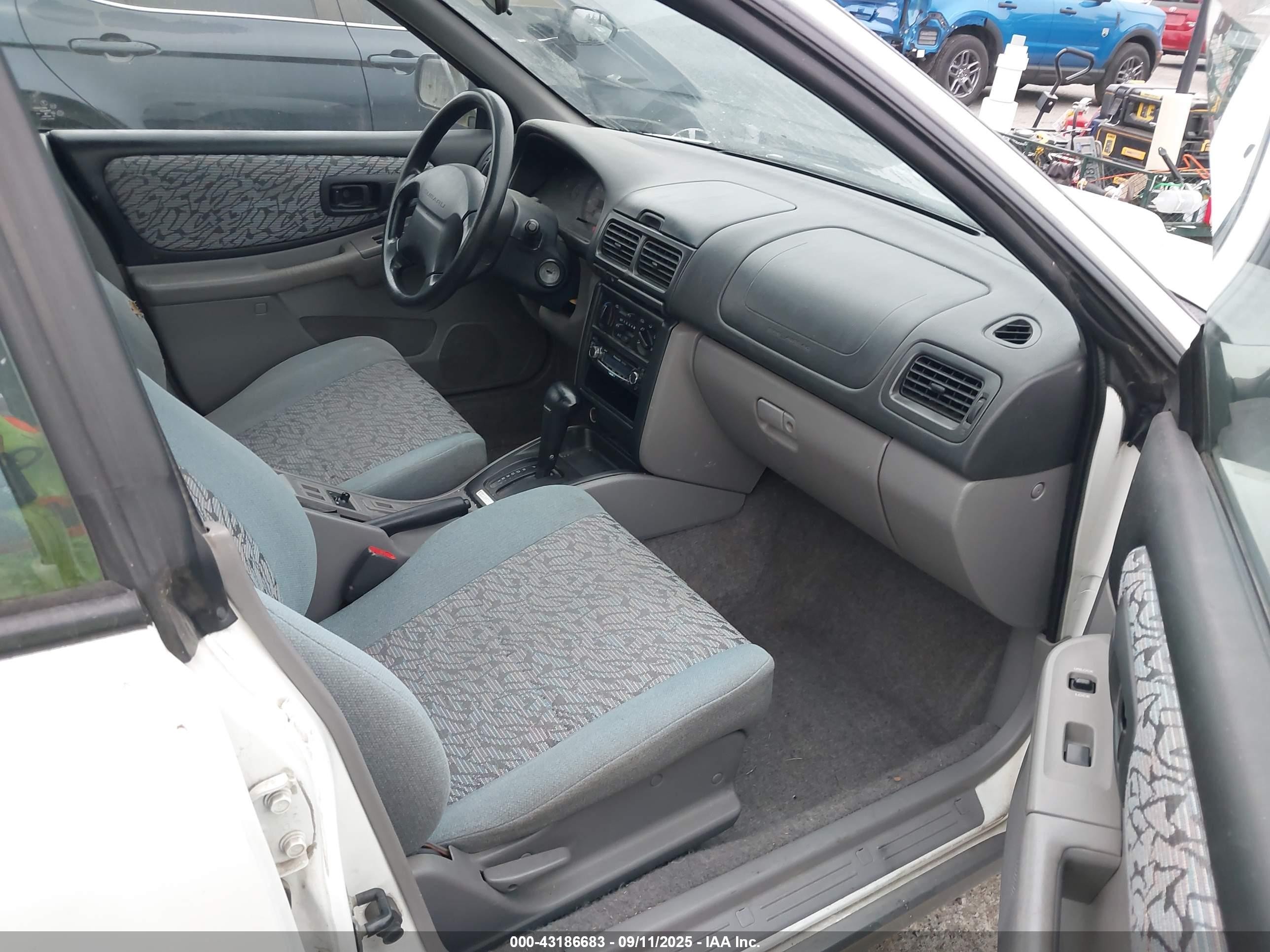 1998 Subaru Impreza Outback Sport White vin: JF1GF4859WH813597