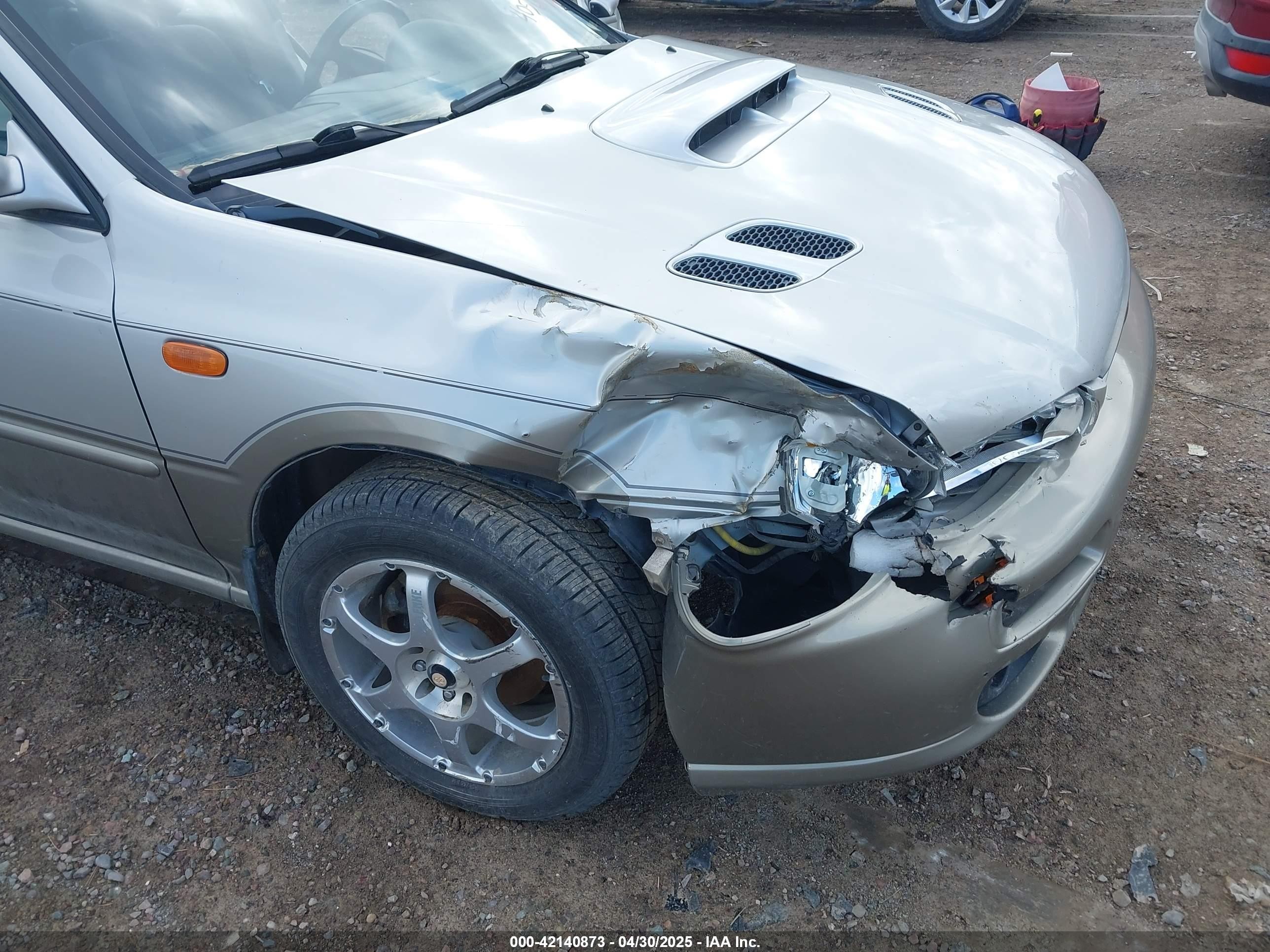 2001 Subaru Impreza Outback Sport   Silver vin: JF1GF485X1H802875