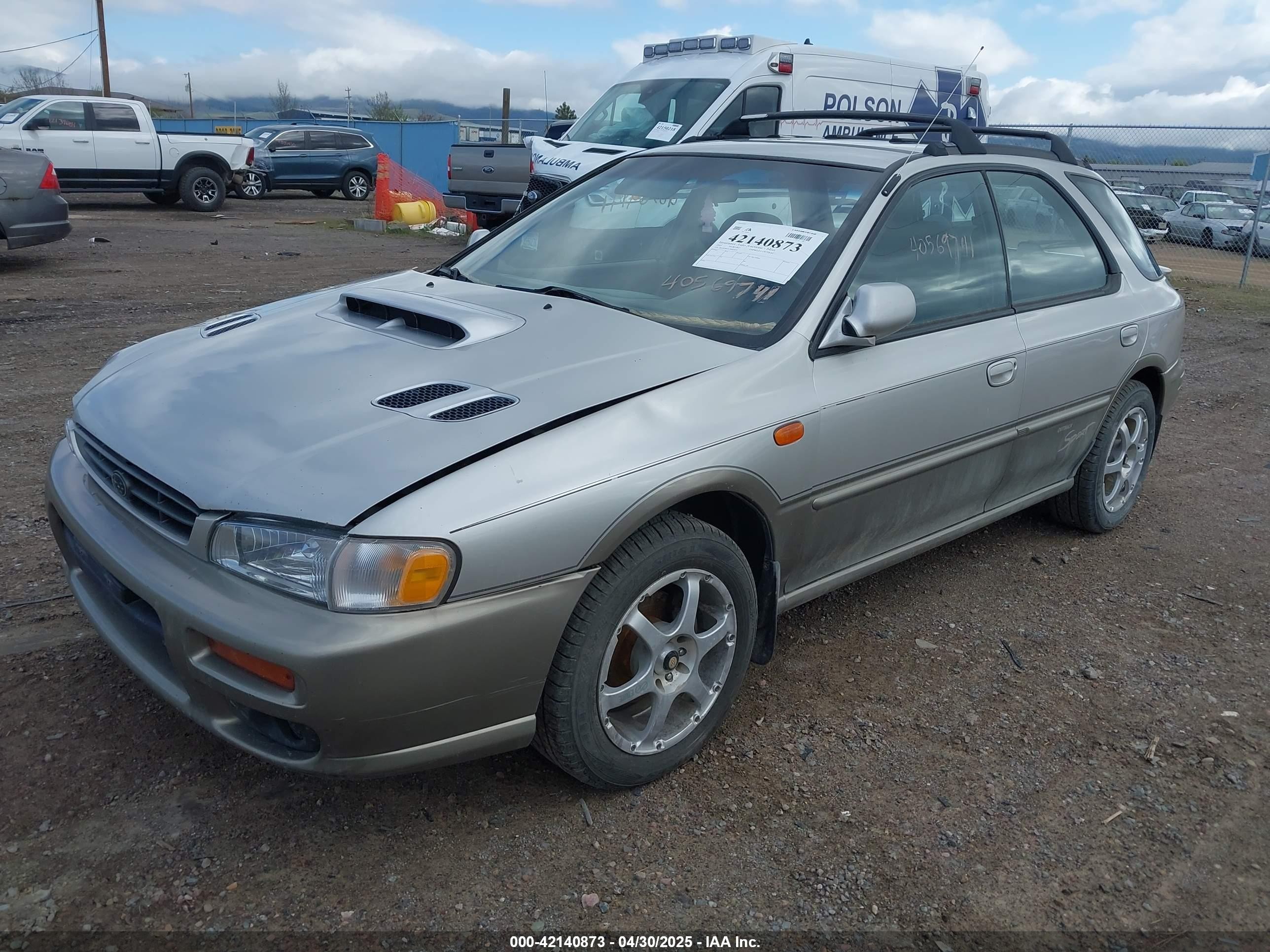 2001 Subaru Impreza Outback Sport   Silver vin: JF1GF485X1H802875