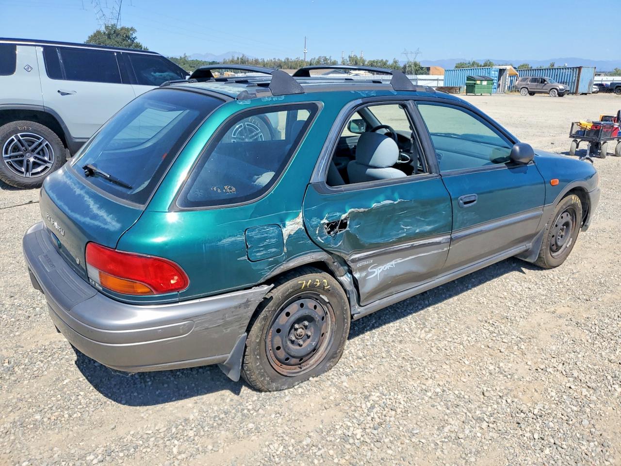1997 Subaru Impreza Outback Green vin: JF1GF485XVH806365
